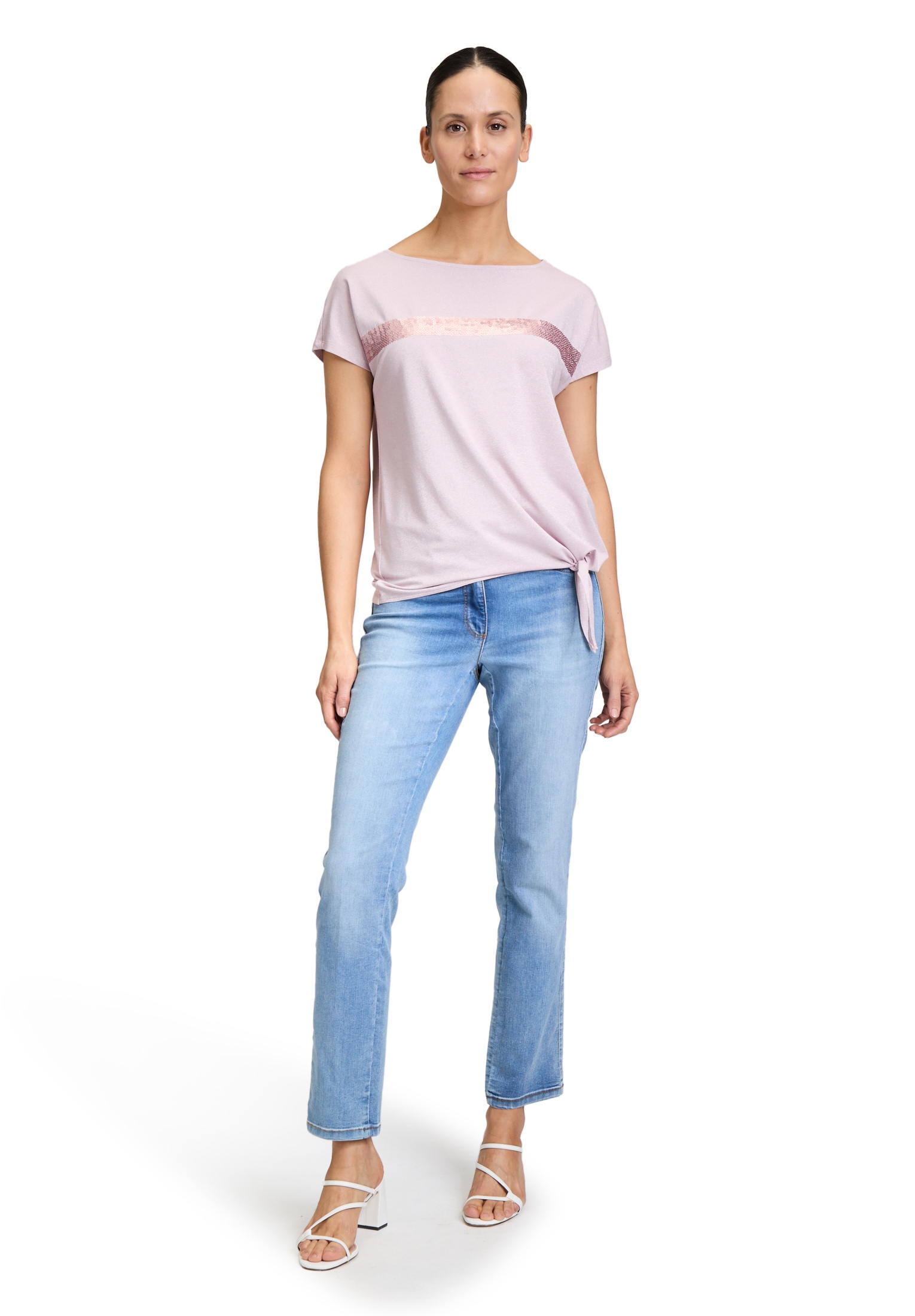 Betty Barclay Kurzarmshirt »Halbarm-Shirt mit Schleifenknoten«