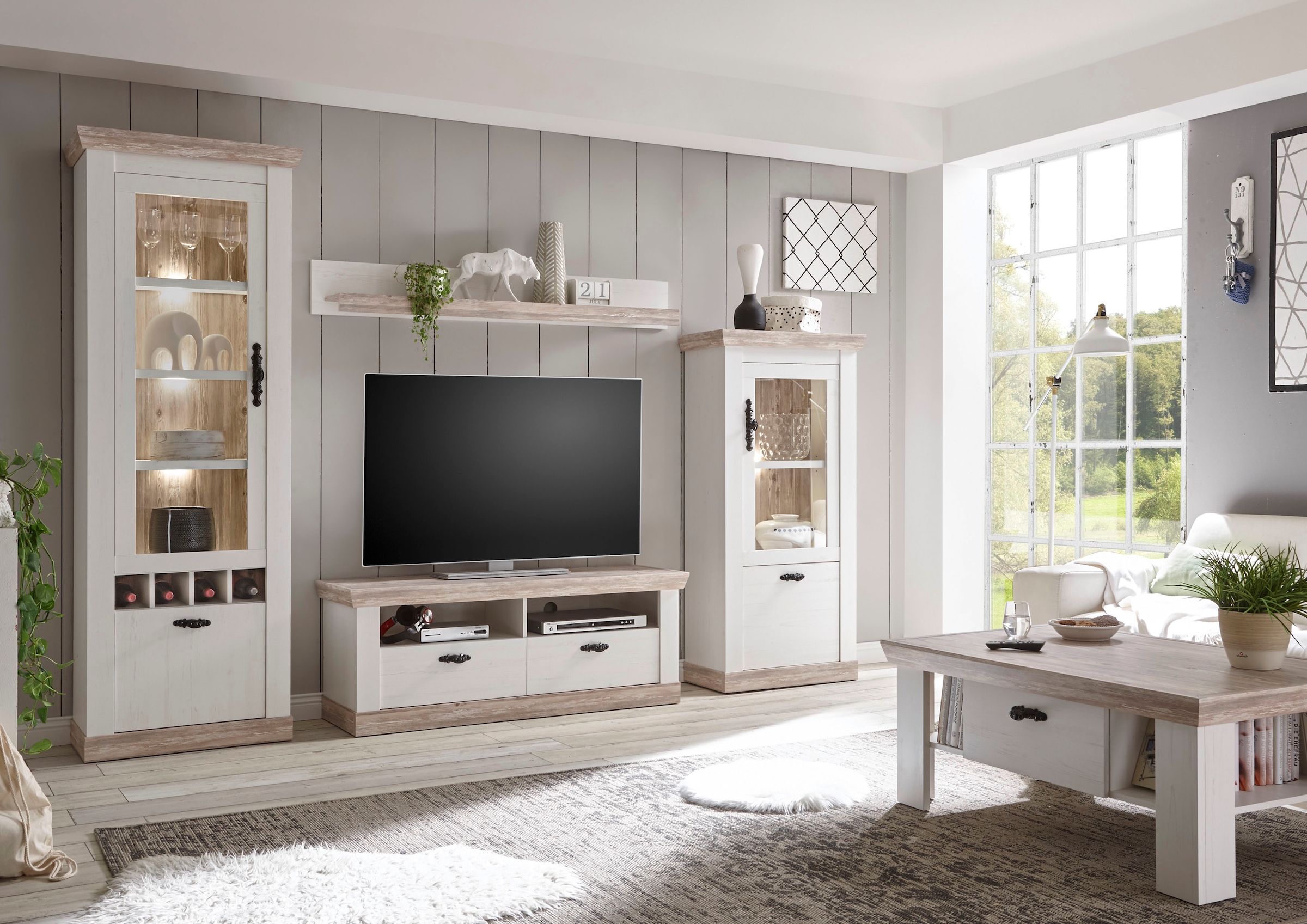 Home affaire Wohnwand »Florenz« Set, 4 Stk. tlg.