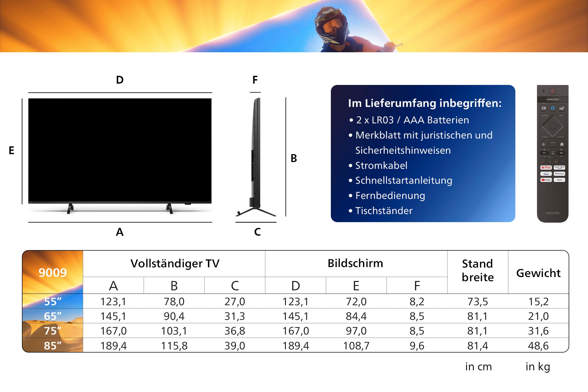 Philips Mini-LED-Fernseher »55PML9009/12«, 4K Ultra HD, Smart-TV