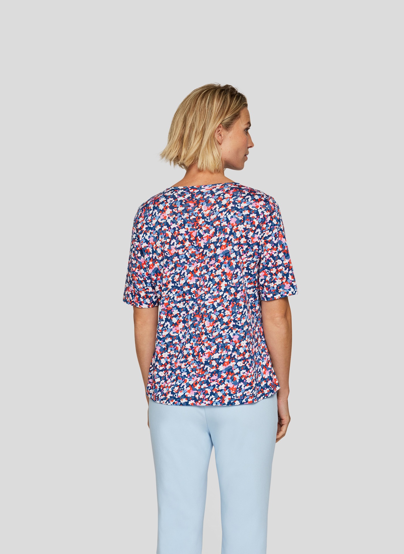 Rabe T-Shirt, mit All-Over Print