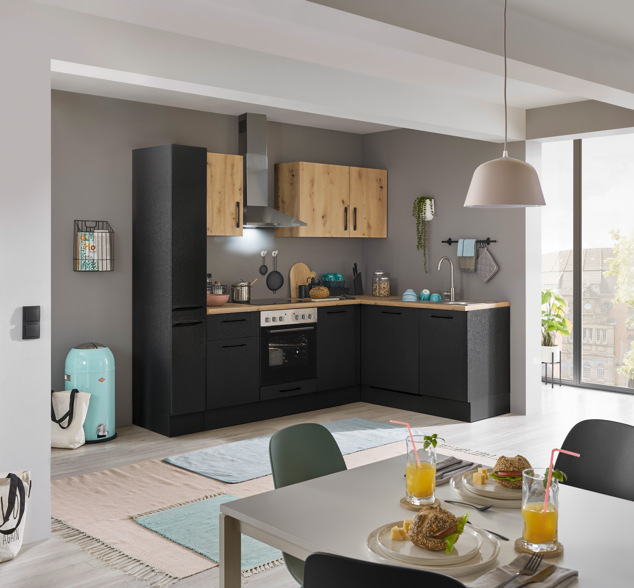 BASIC by Balculina Winkelküche »Turin« Stellbreite 250x175 cm, wahlweise mit E-Geräten