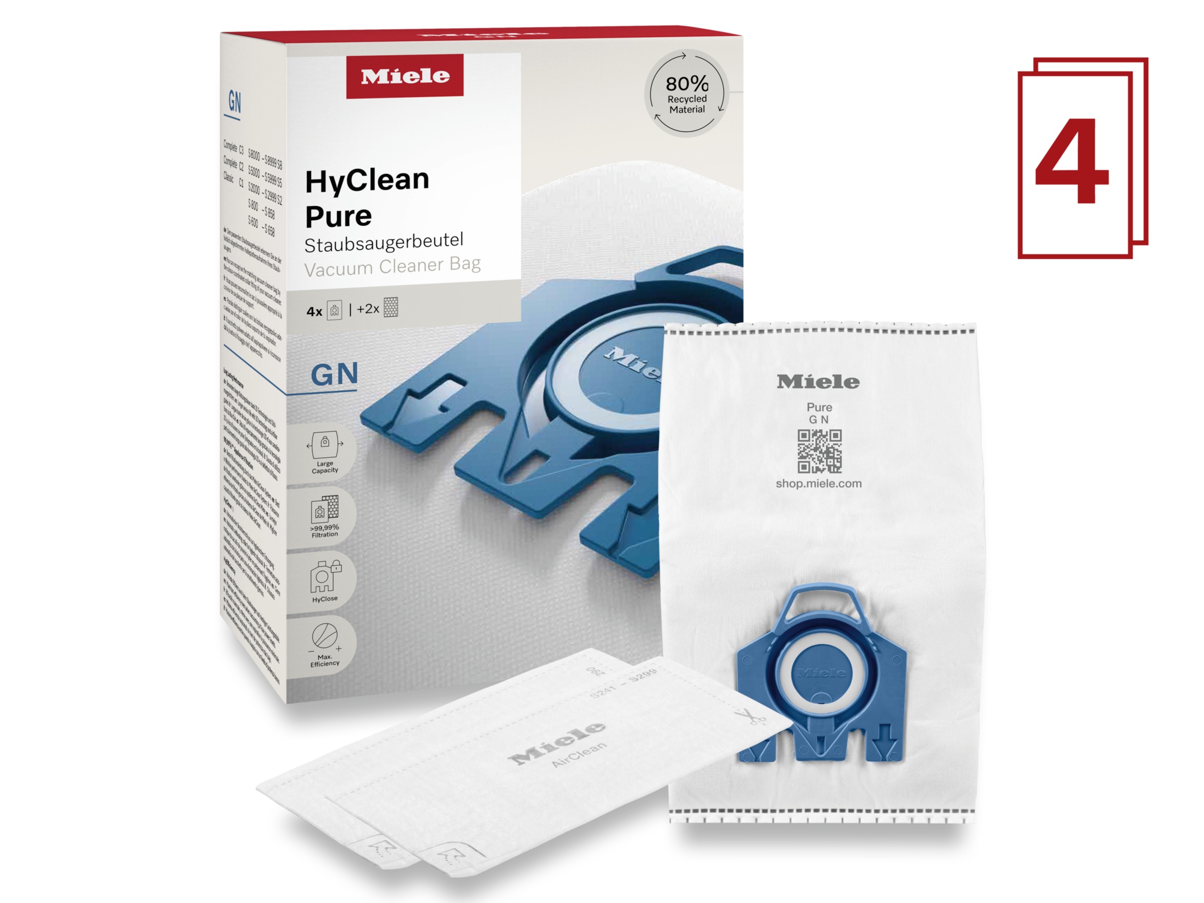 Miele Staubsaugerbeutel »HyClean Pure GN«