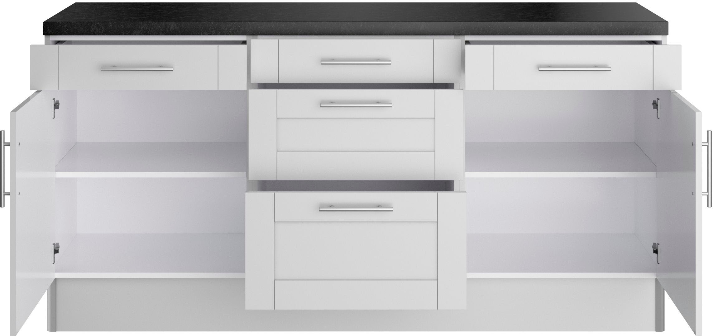 OPTIFIT Küche »Ahus«, 180 cm breit, ohne E-Geräte, Soft Close Funktion, MDF Fronten