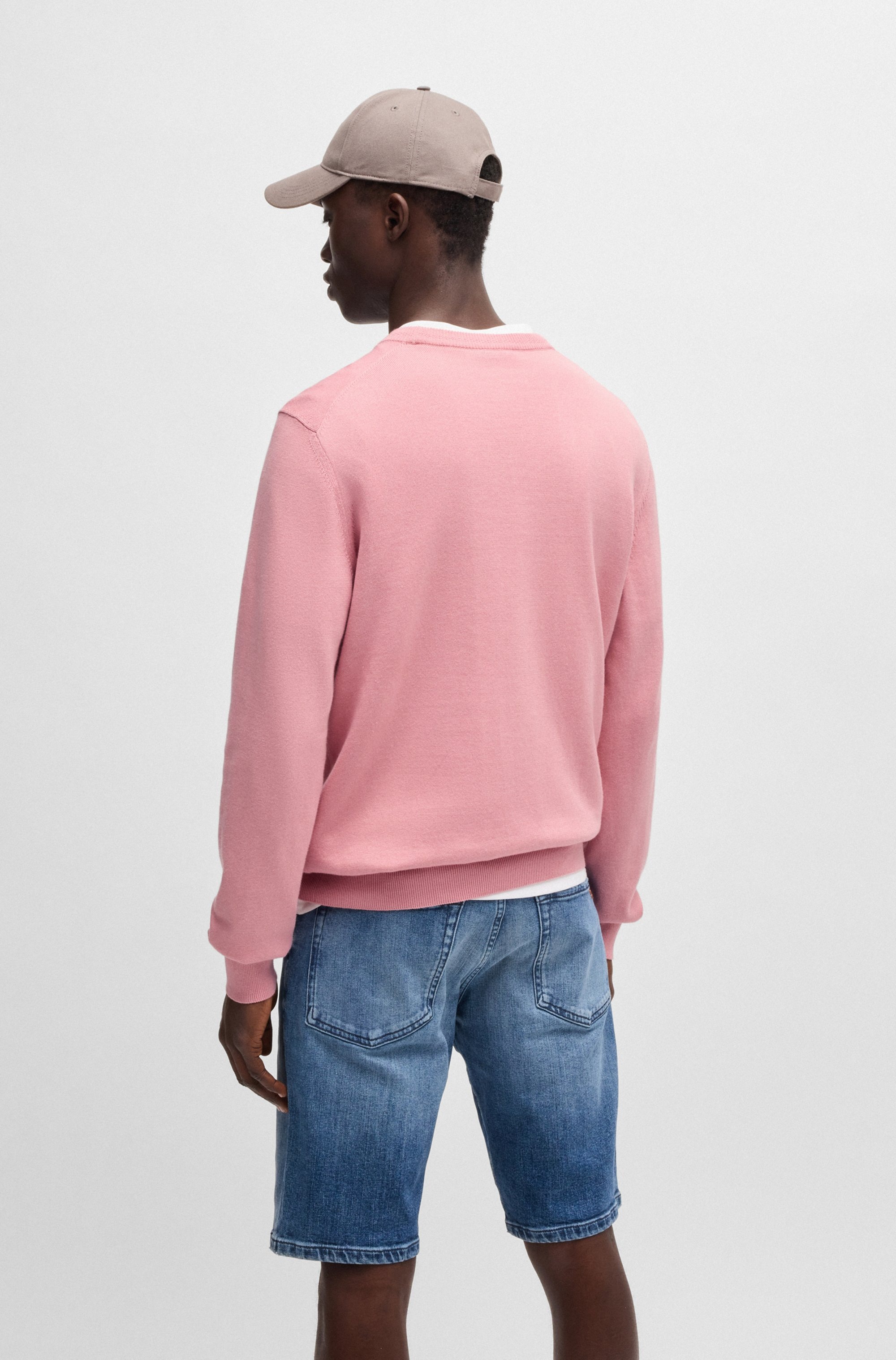 BOSS ORANGE Strickpullover »Kanovano_S 1026«, mit Rundhalsausschnitt