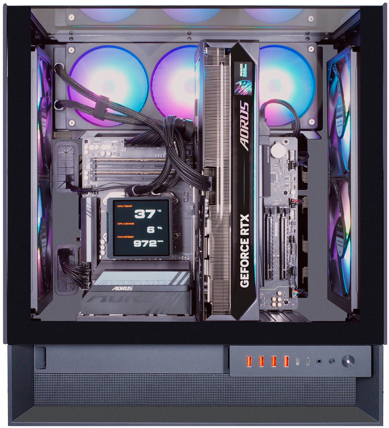 Cougar Gaming-PC »OmnyX« Windows 11, DDR5 RAM, Wasserkühlung