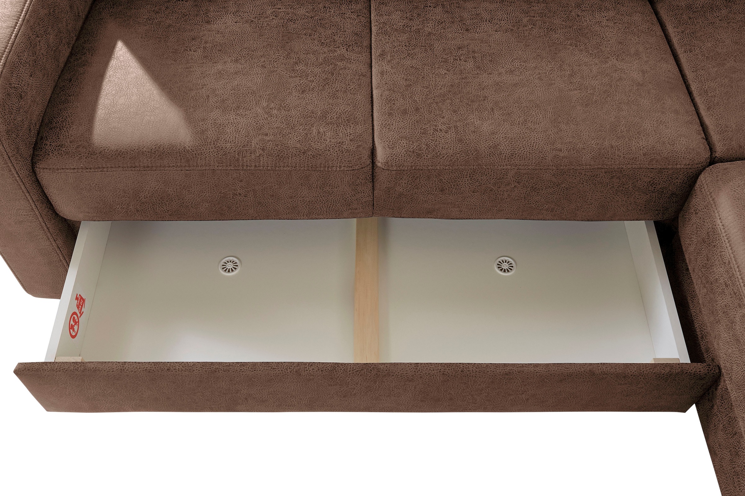 sit&more Ecksofa »Bologna L-Form«, Kopfteilverstellung, wahlweise mit Bettfunktion und Schubkasten
