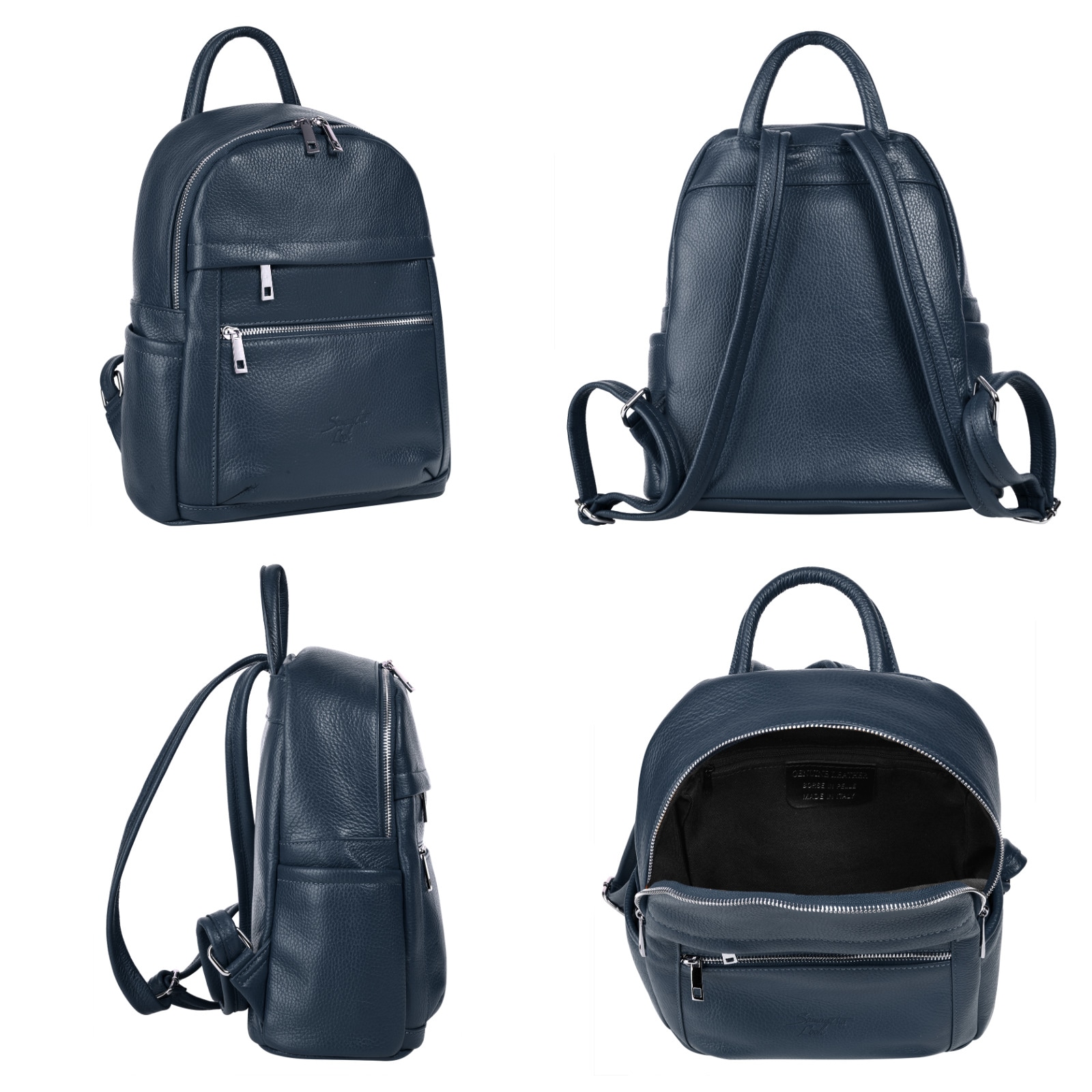 Samantha Look Cityrucksack, echt Leder, Made in Italy