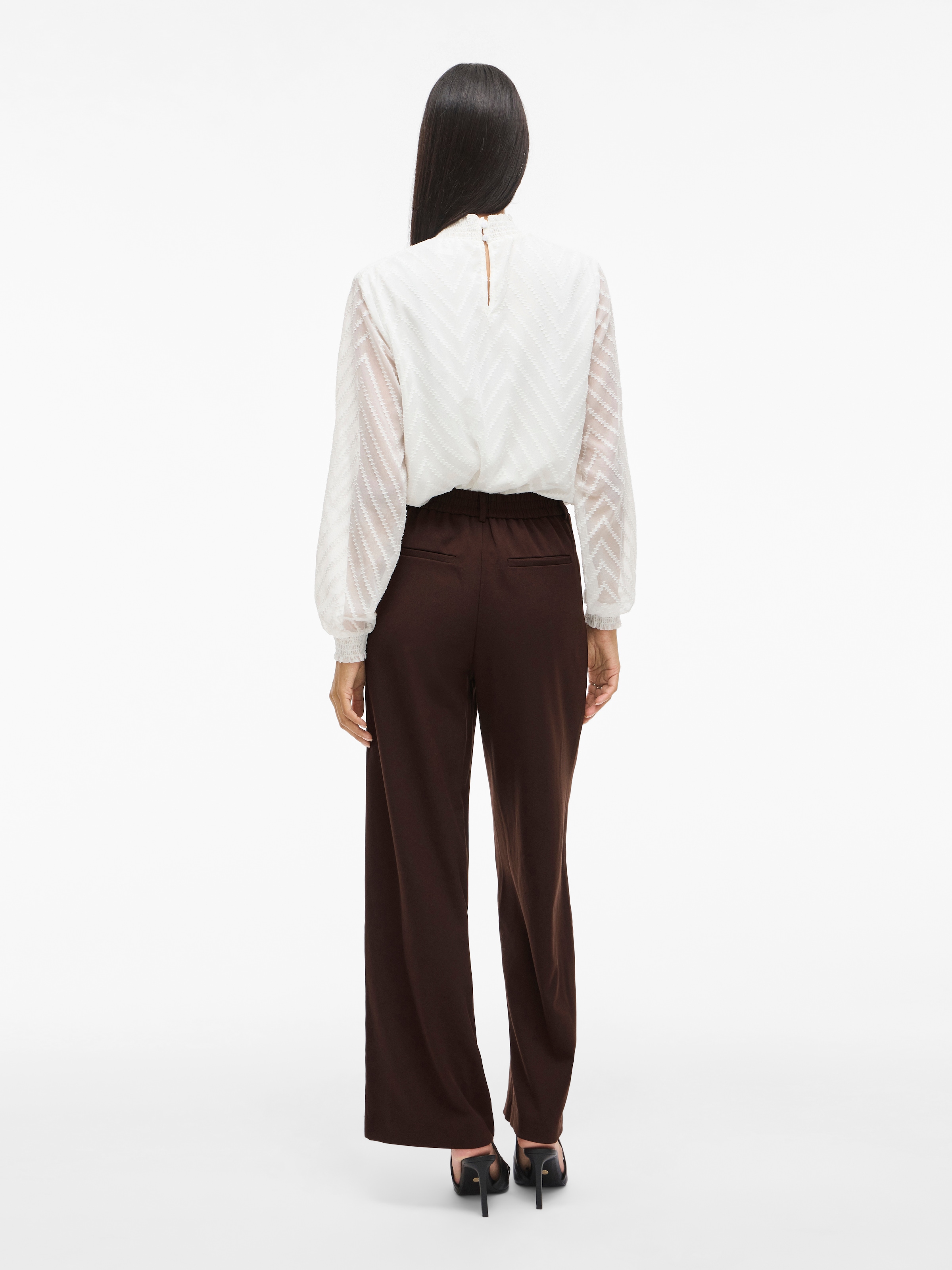 Vila Anzughose »VIVARONE HW WIDE PANT - NOOS«  Materialmix, slim fit