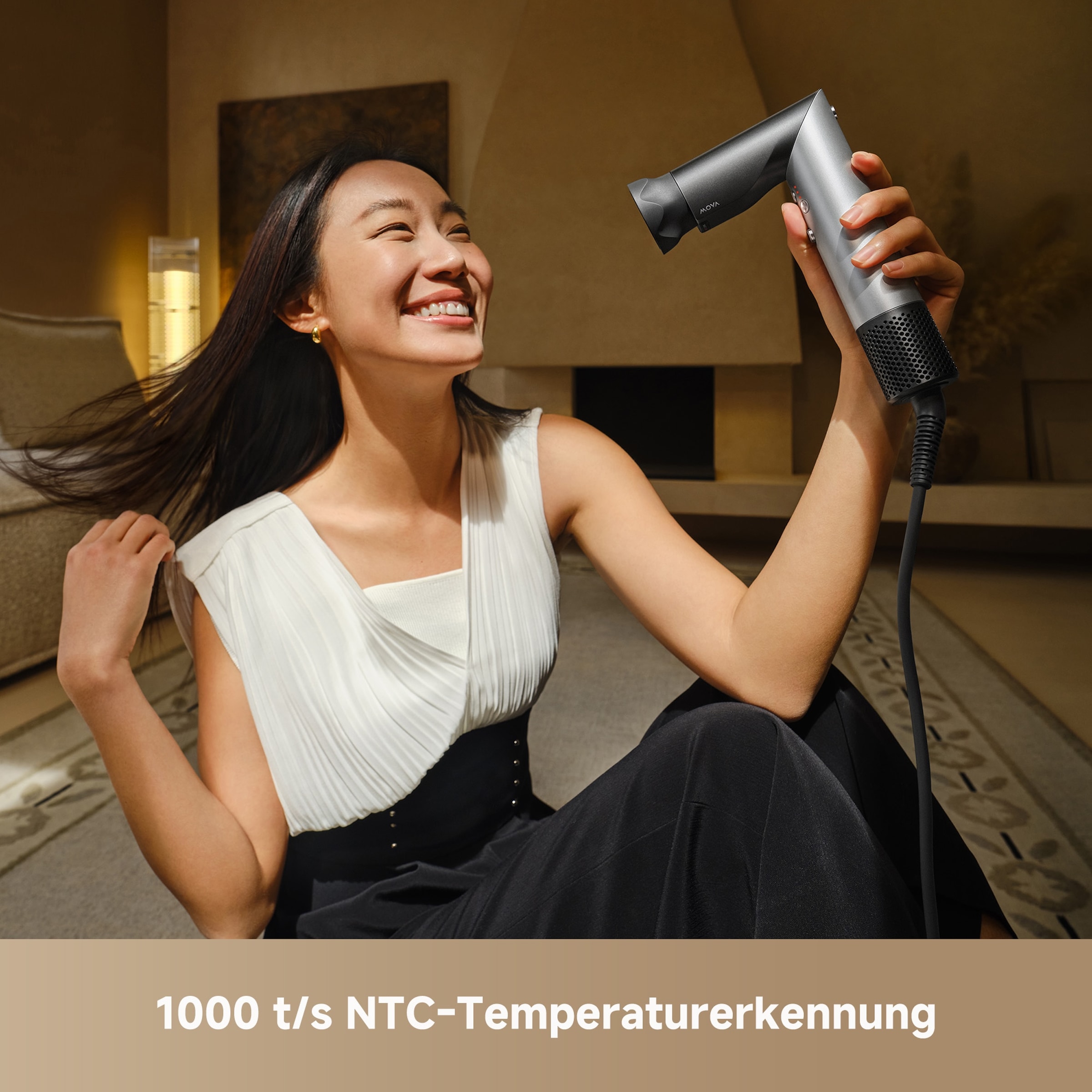Mova Haartrockner »Master 10« 1.600 W 8 Aufsätze 4 Temperaturstufen, einfaches Wechseln vom Haartrockner zum Styler