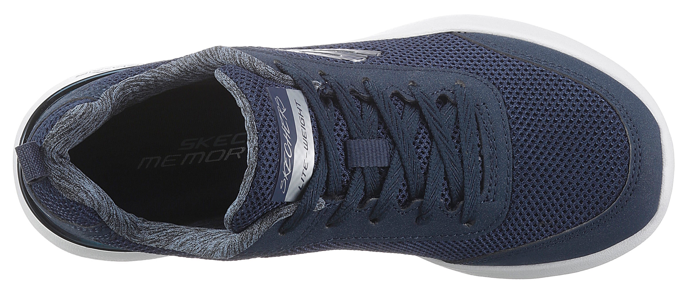 Skechers Sneaker »Skech-Air Dynamight - Fast Brake«  Metallic-Element an der Ferse, Freizeitschuh, Halbschuh, Schnürschuh