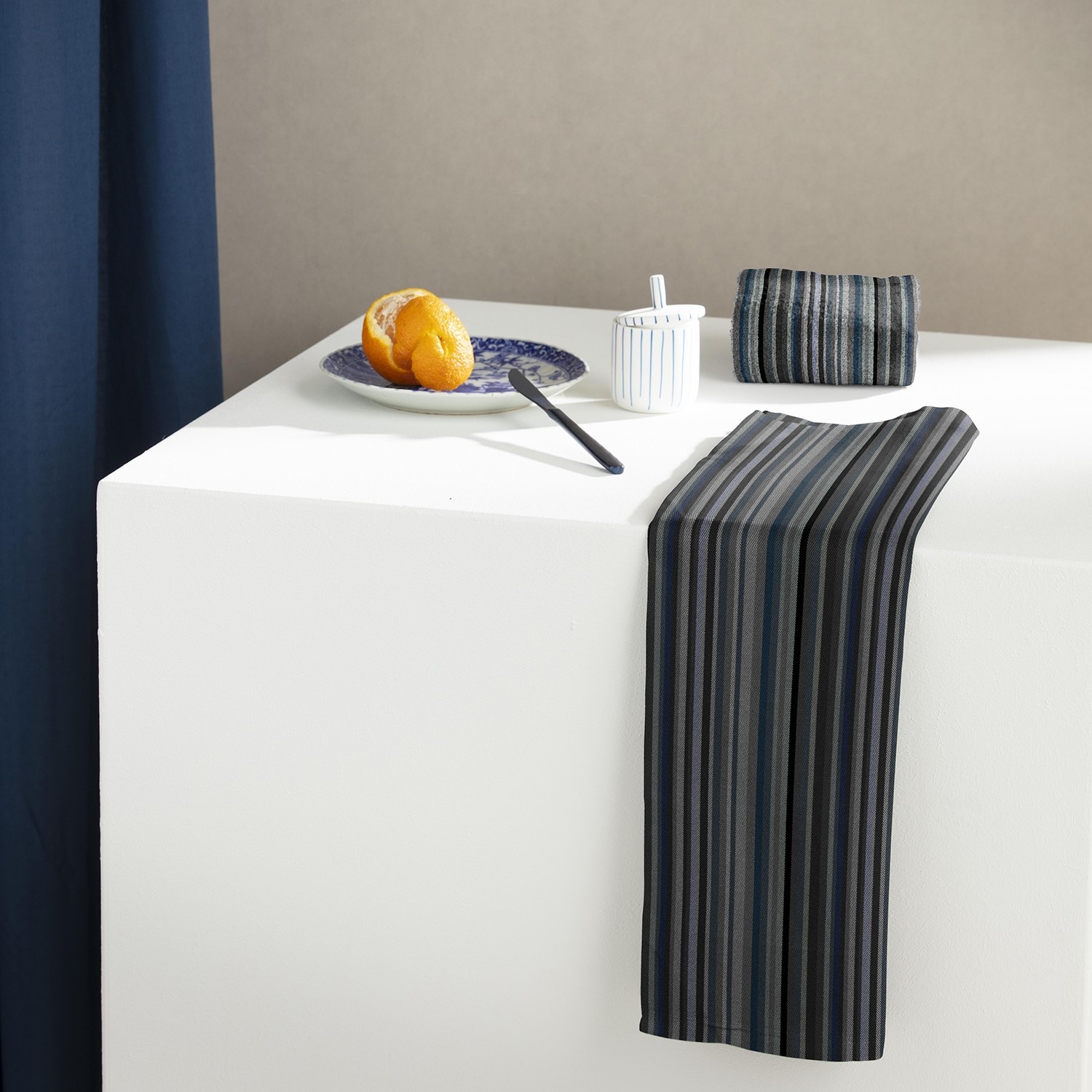 DDDDD Geschirrtuch »DDDDDD Kombi-Set aus 2 Geschirrtüchern & 2 Küchentüchern« schnell trocknend, 100% Baumwolle, gestreift