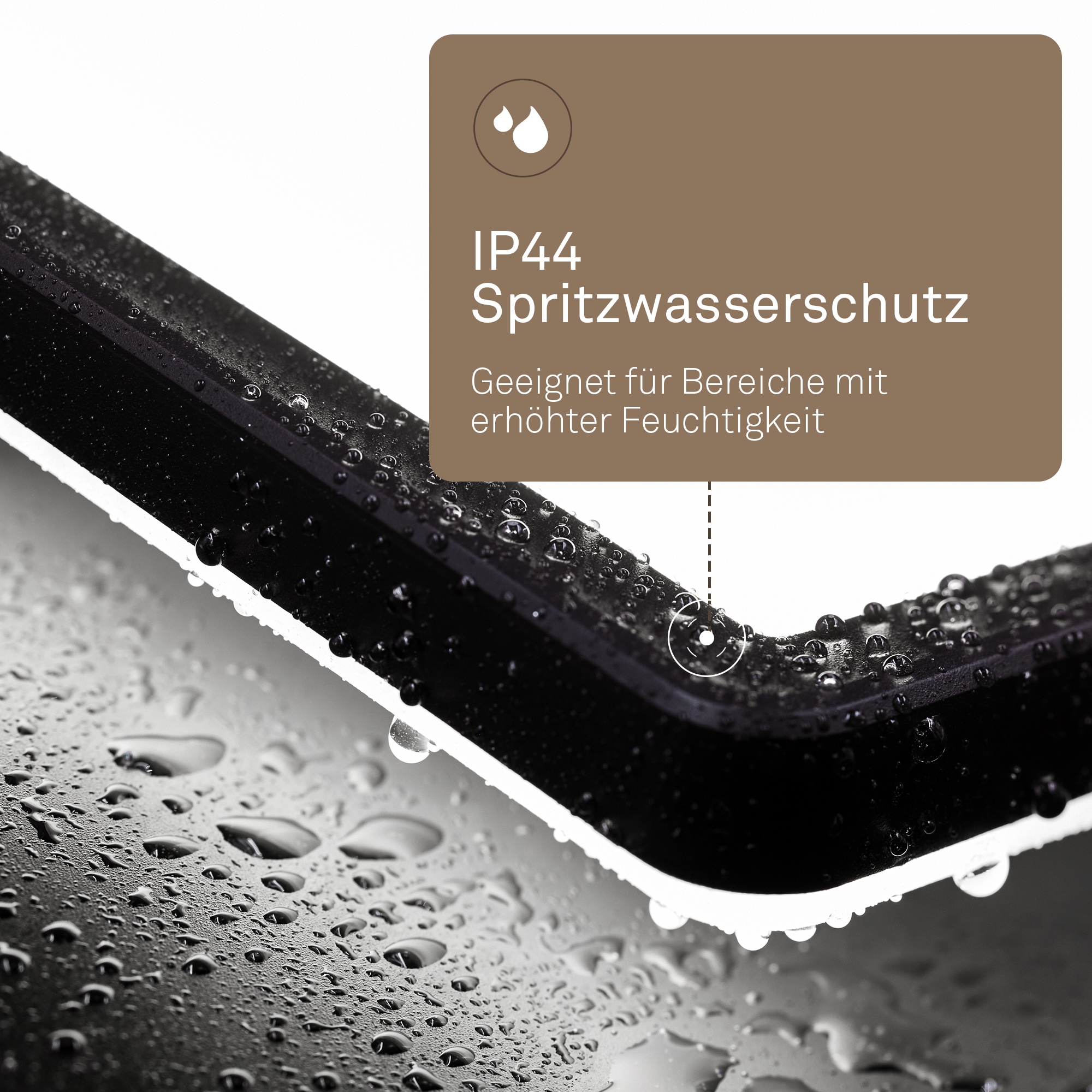 B.K.Licht LED Panel »SHALLOW« LED-Board 1 Stk. Neutralweiß 24x24x3 cm, Badlampe, Badezimmer, Küche, Wohnzimmer