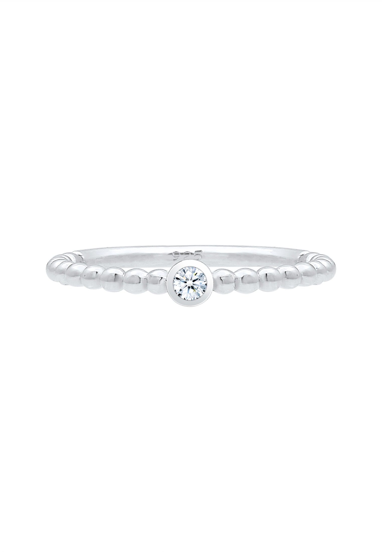 Elli DIAMONDS Verlobungsring »Ring Verlobungsring Geo Kugeln Diamant (0.03ct) 925 Sterling Silber«