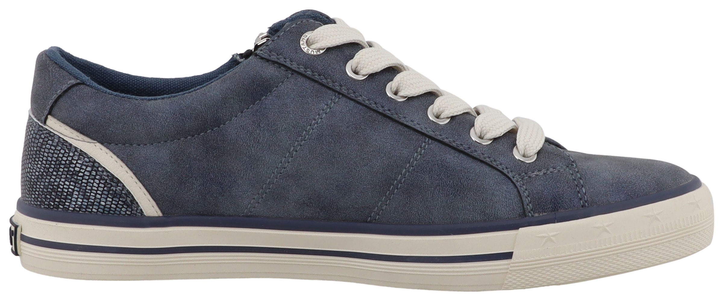 Mustang Shoes Sneaker »Winona«  Freizeitschuh, Halbschuh, Schnürer mit Besatz im Animal-Look