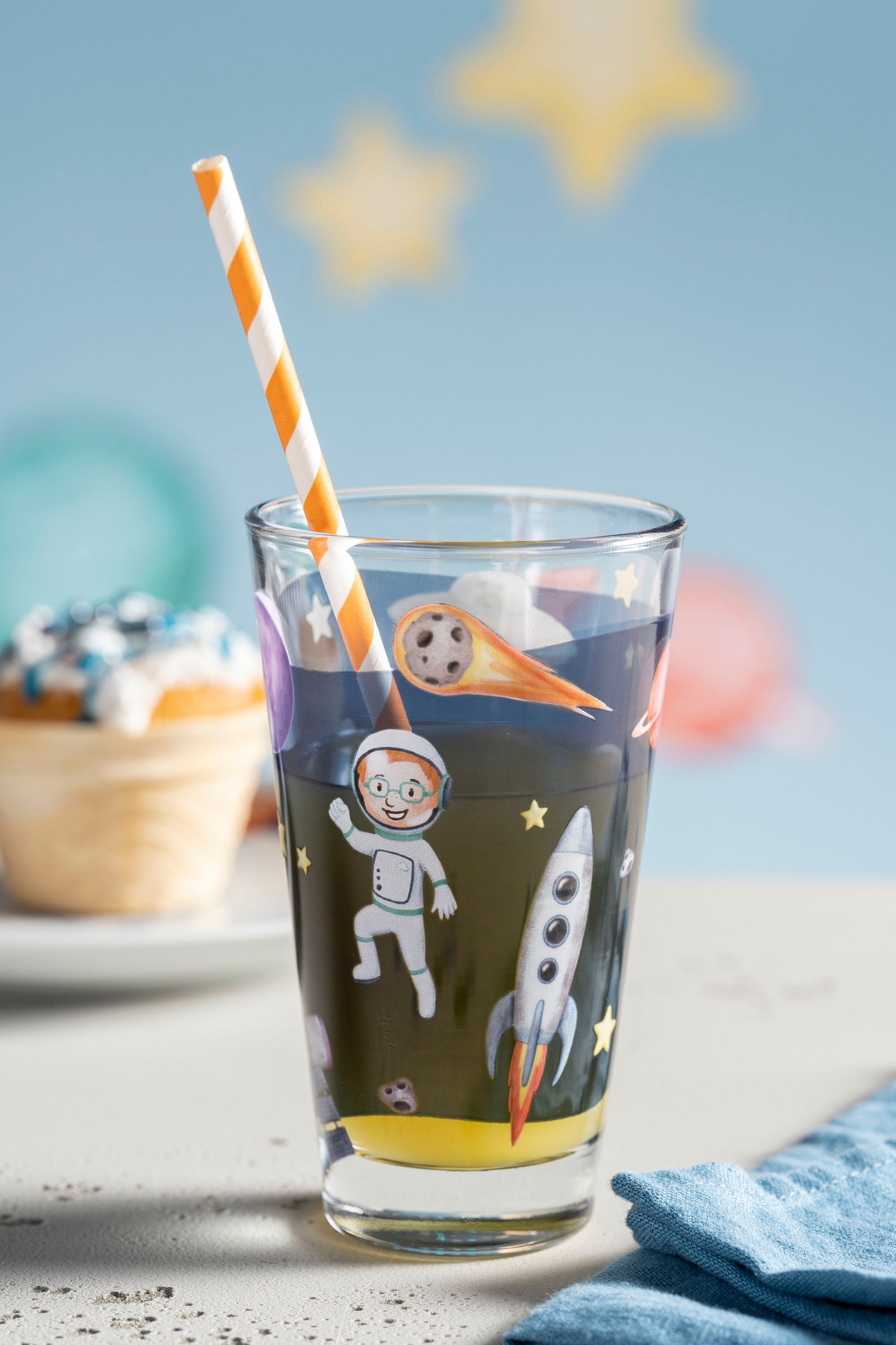 LEONARDO Gläser-Set »BAMBINI AVVENTURA Weltall«, (Set, 6 tlg.), 300 ml, 6-teilig