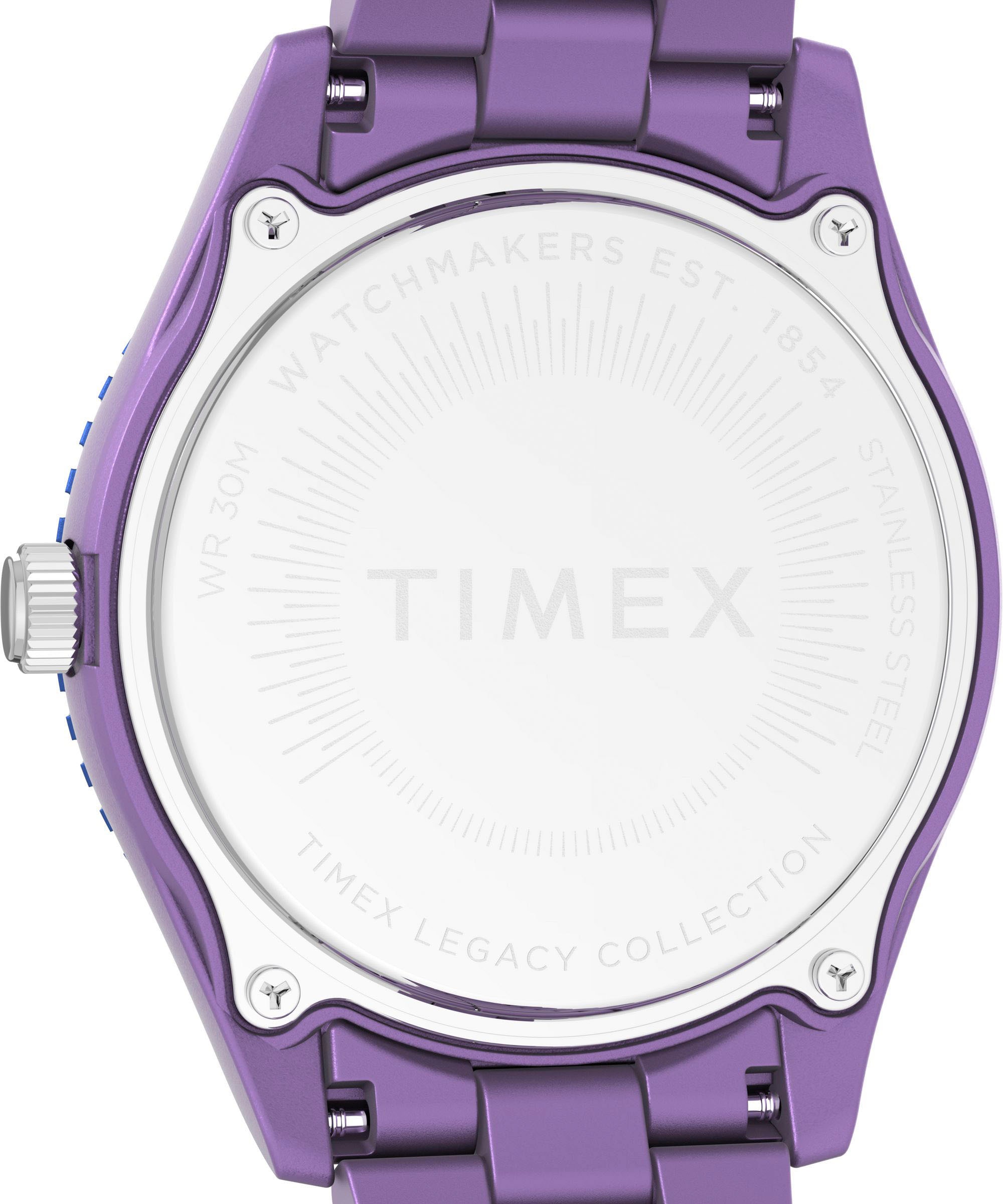 Timex Quarzuhr »LEGACY 37 mm«, Armbanduhr, Damenuhr,Kunststoffarmband, Leuchtzeiger