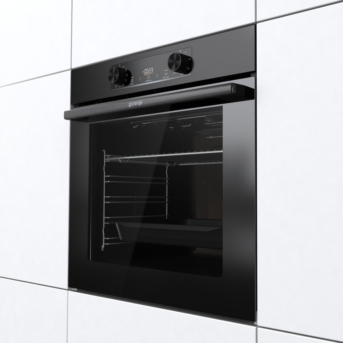 GORENJE Einbaubackofen  »BO 6735 E02BKOT«, mit Teleskopauszug nachrüstbar, ecoClean, 300°C max. Temperatur