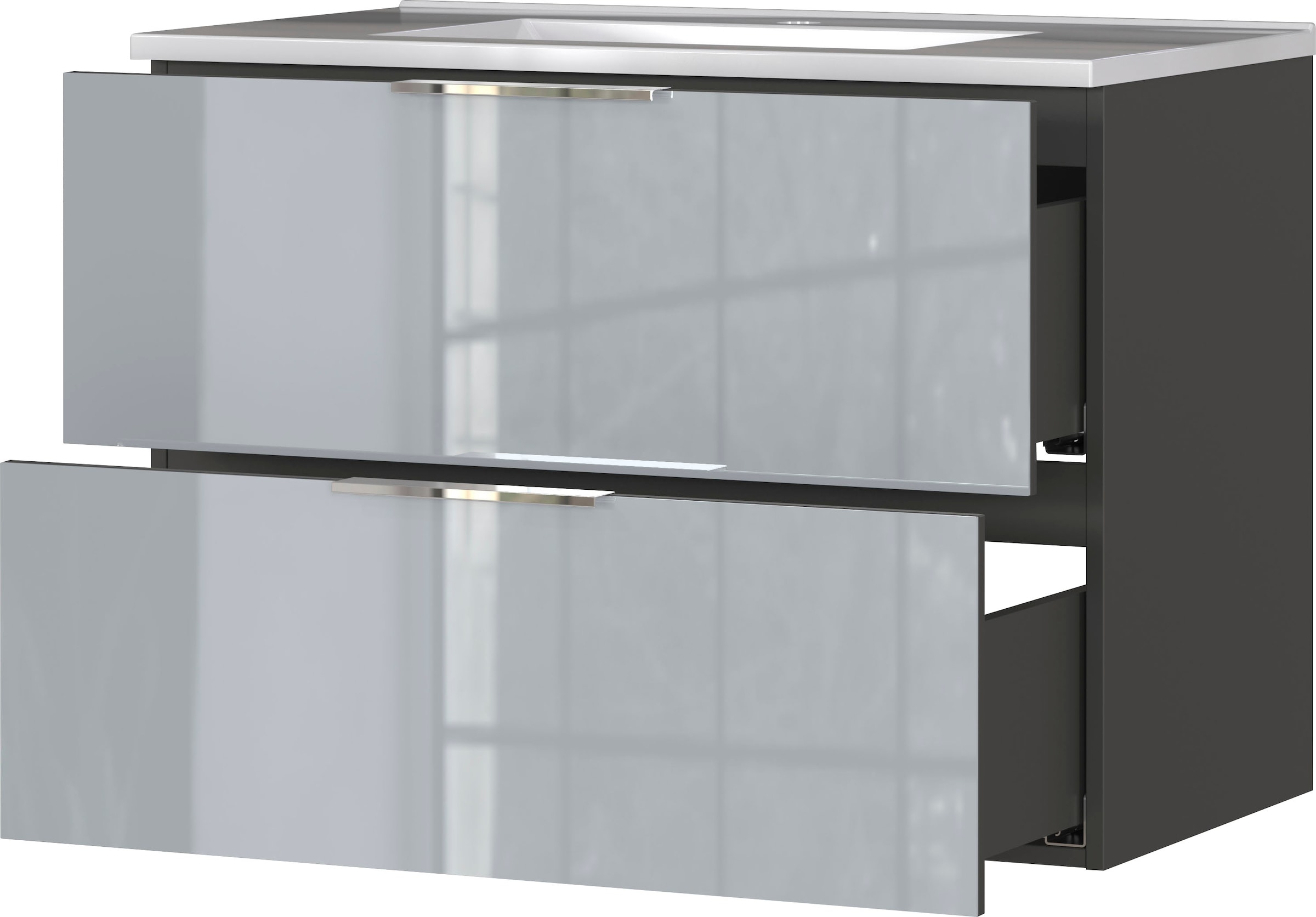 GERMANIA Badmöbel-Set »Oakland«, (4 St.), inkl. WT-Unterschrank, Spiegelschrank, Schrank und Mediumschrank