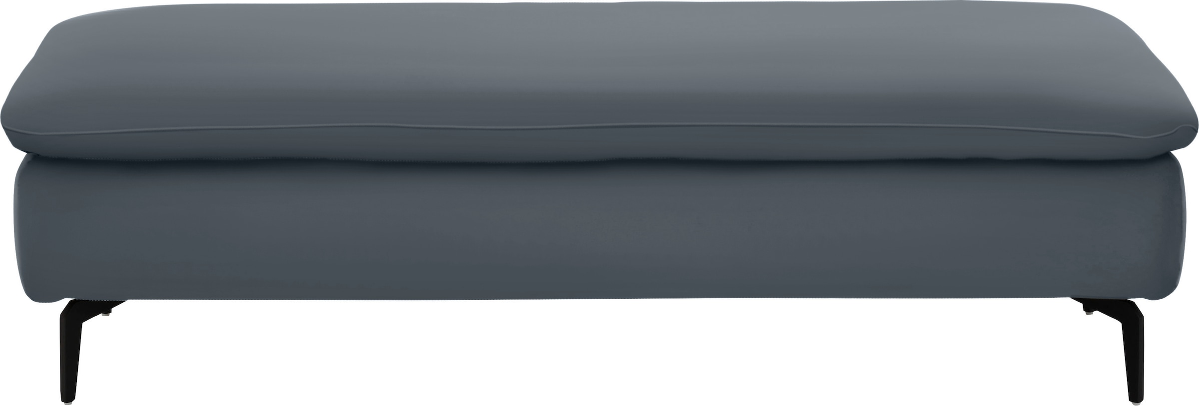 W.SCHILLIG Ecksofa »valentinoo, Designsofa, bequem, elegant und zeitlos, L-Form«, (Set), inklusive Hocker, mit Sitztiefenverstellung, Breite 299 cm