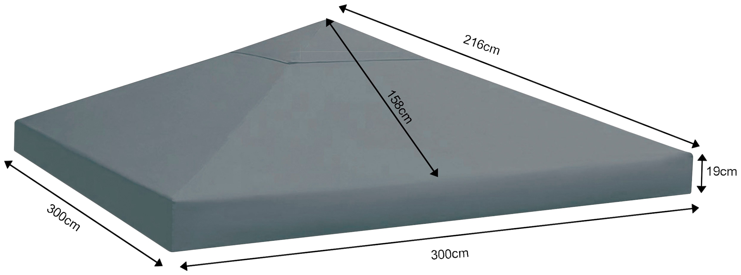 Quick Star Pavillon »Rank«, BxT: 300x300 cm