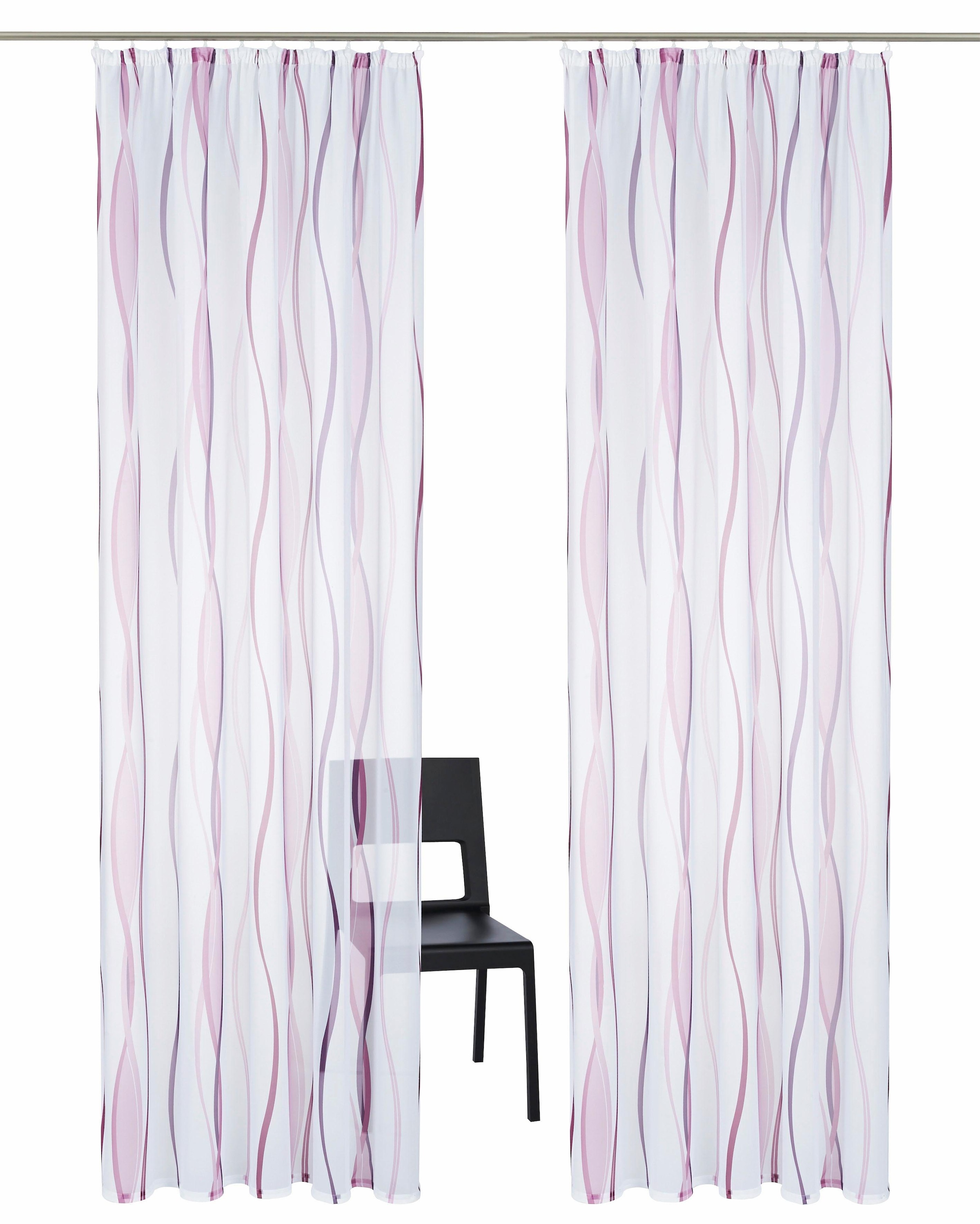 OTTO home Gardine »Dimona« Kräuselband 2 Stk. tlg. 2er-Set, Bestseller, Polyester, Wellen