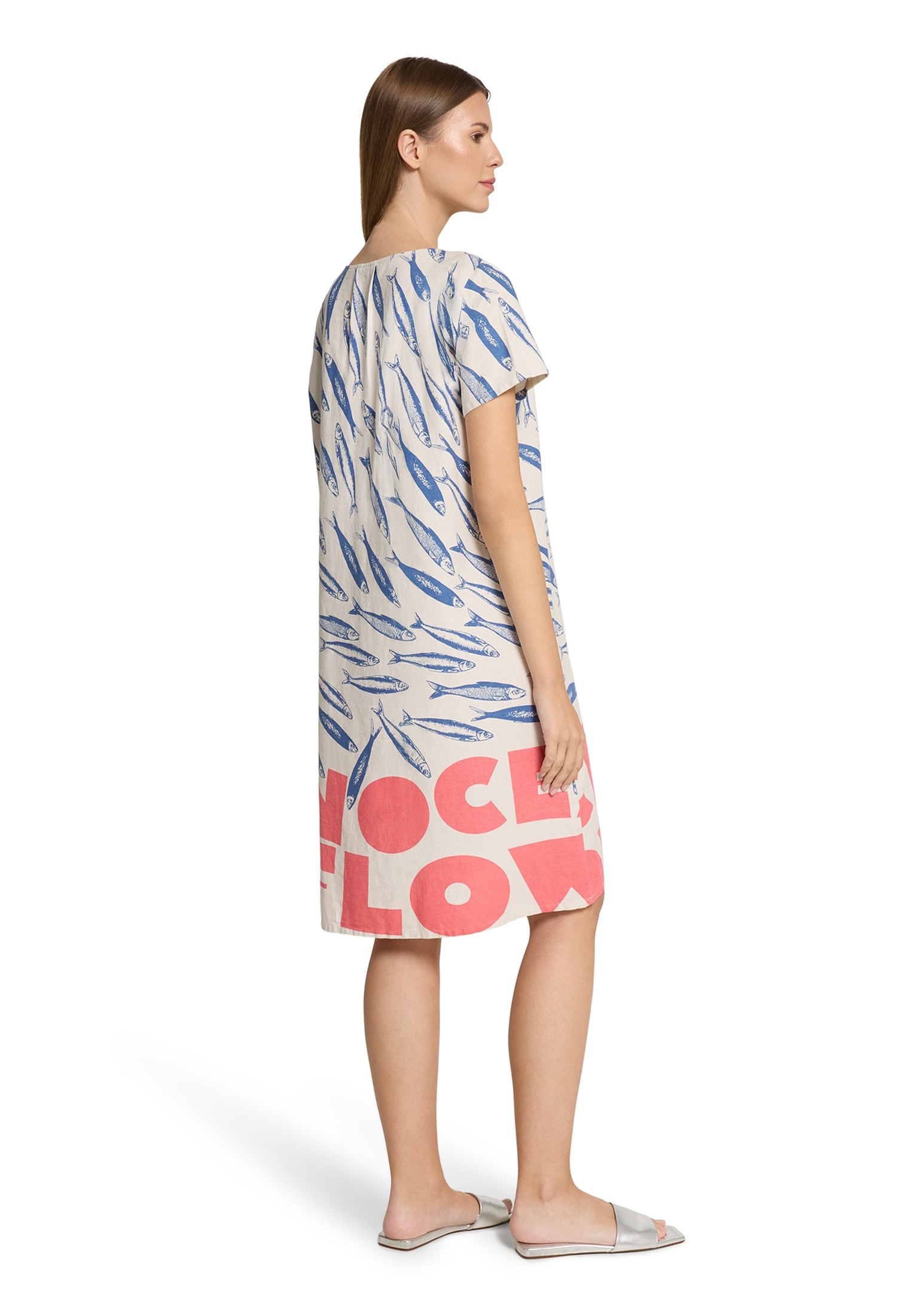 Betty Barclay Sommerkleid »Leinenkleid mit V-Ausschnitt«