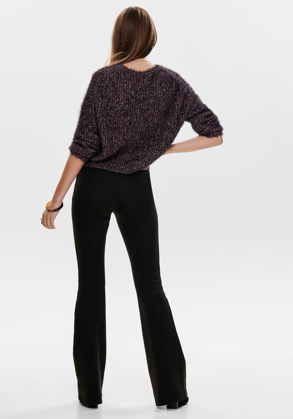 ONLY Jerseyhose »ONLFEVER STRETCH FLAIRED PANTS JRS«