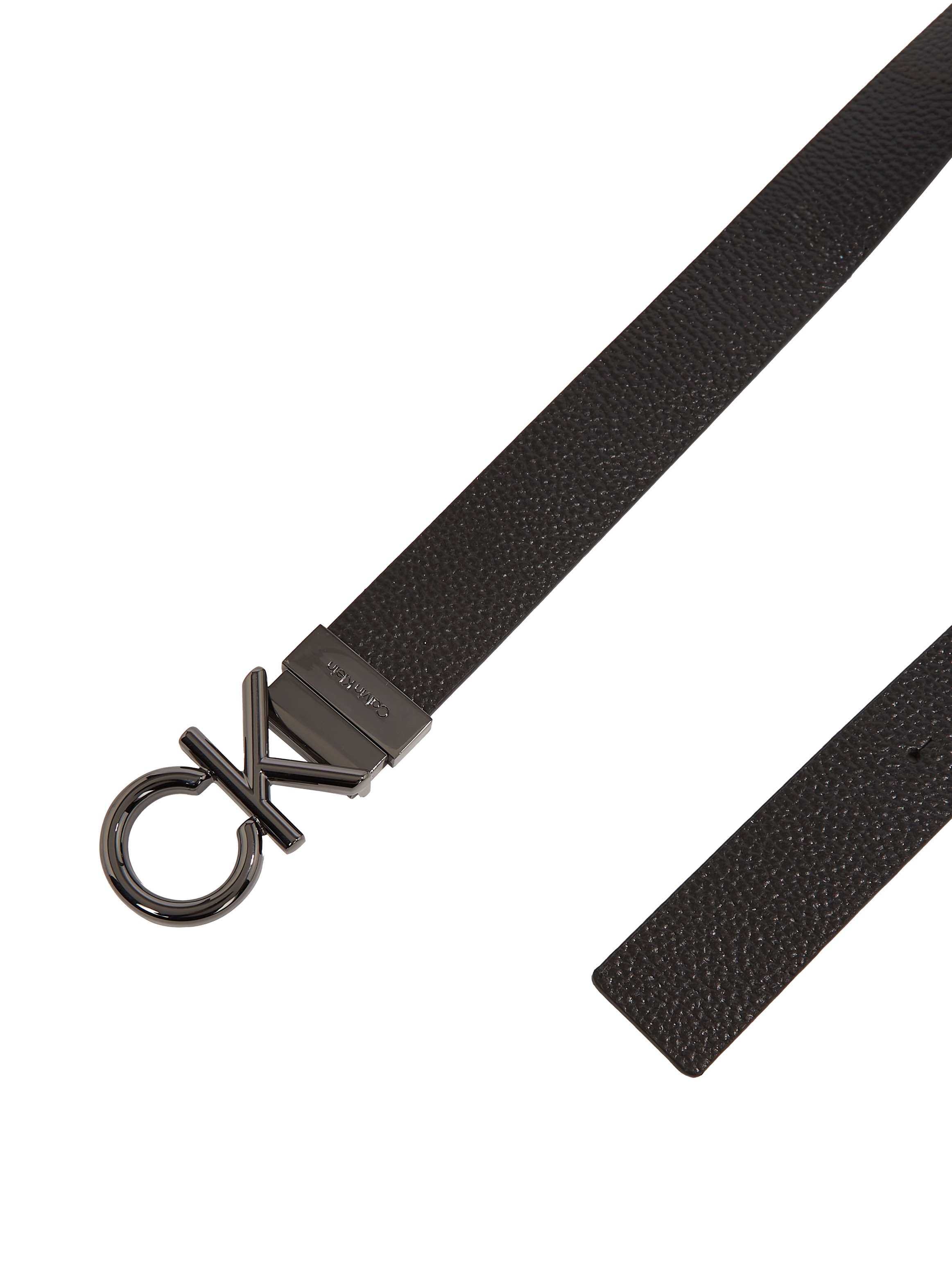 Calvin Klein Ledergürtel »ADJ/REV CK METAL BOMBE PB 35MM«, mit CK-Logoschließe