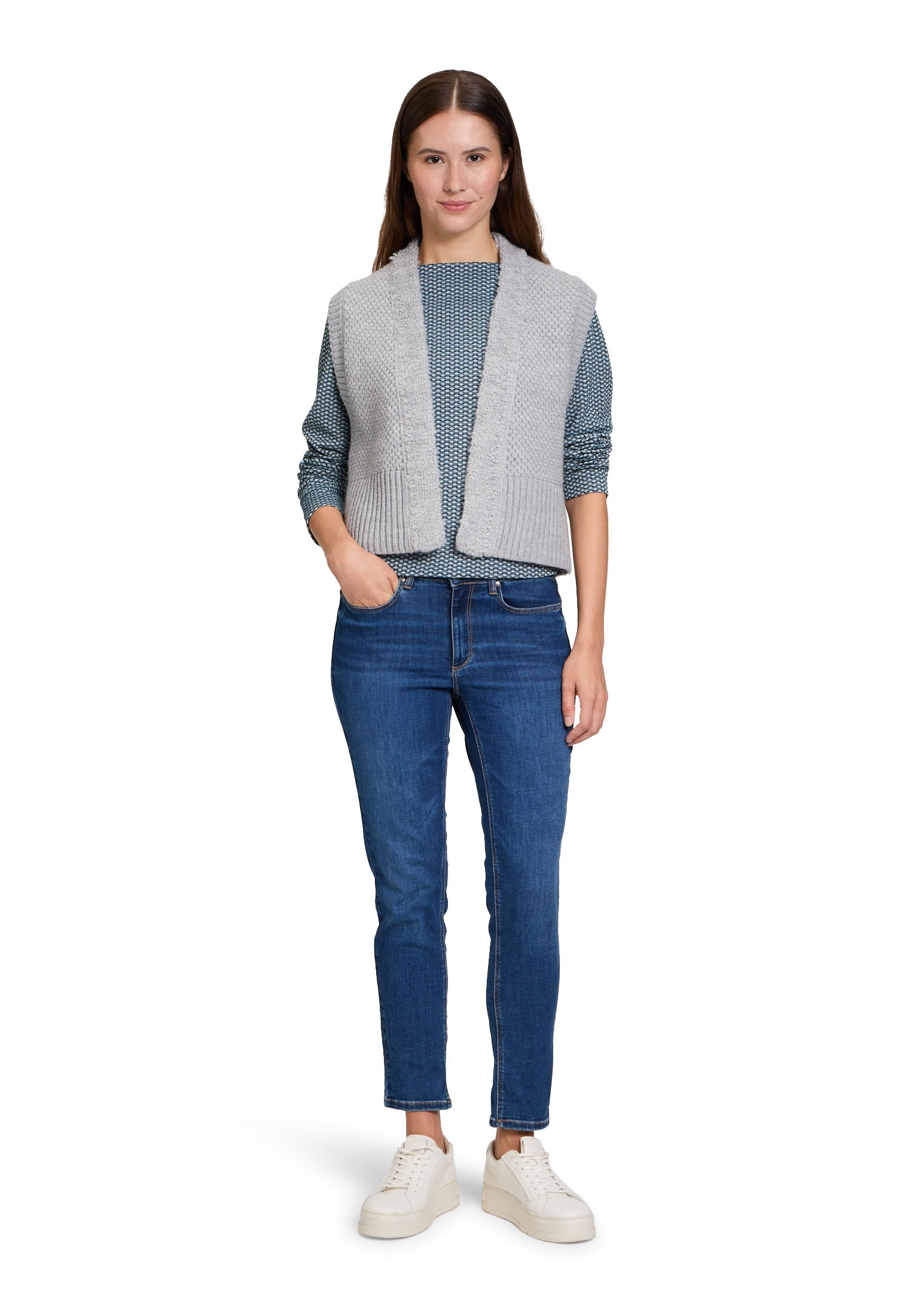 Betty&Co Strickjacke »Strickweste ohne Arm«