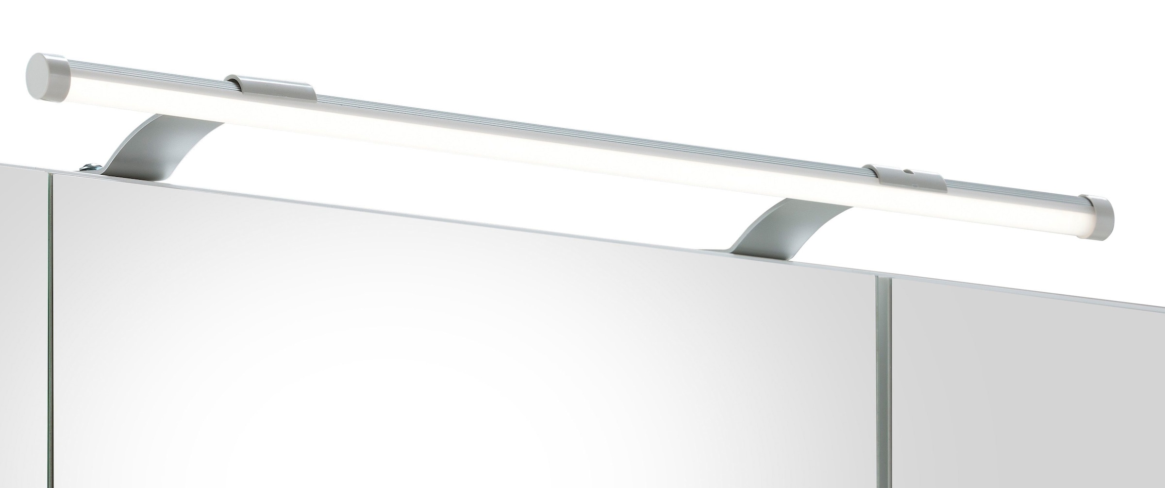 Schildmeyer Spiegelschrank »Dorina, mit höhenverstellbaren Glasböden made in Germany«, Breite 70 cm, 3-türig, LED-Beleuchtung, Schalter-/Steckdosenbox