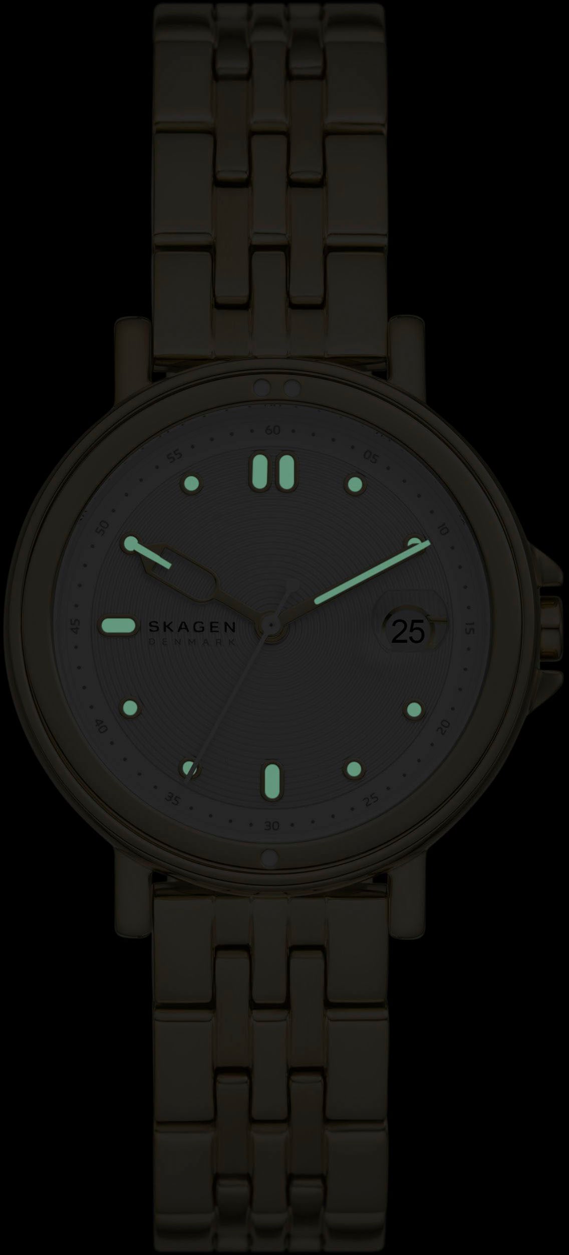 Skagen Quarzuhr »SIGNATURE LILLE SPORT«, Armbanduhr, Damenuhr, Datum, analog