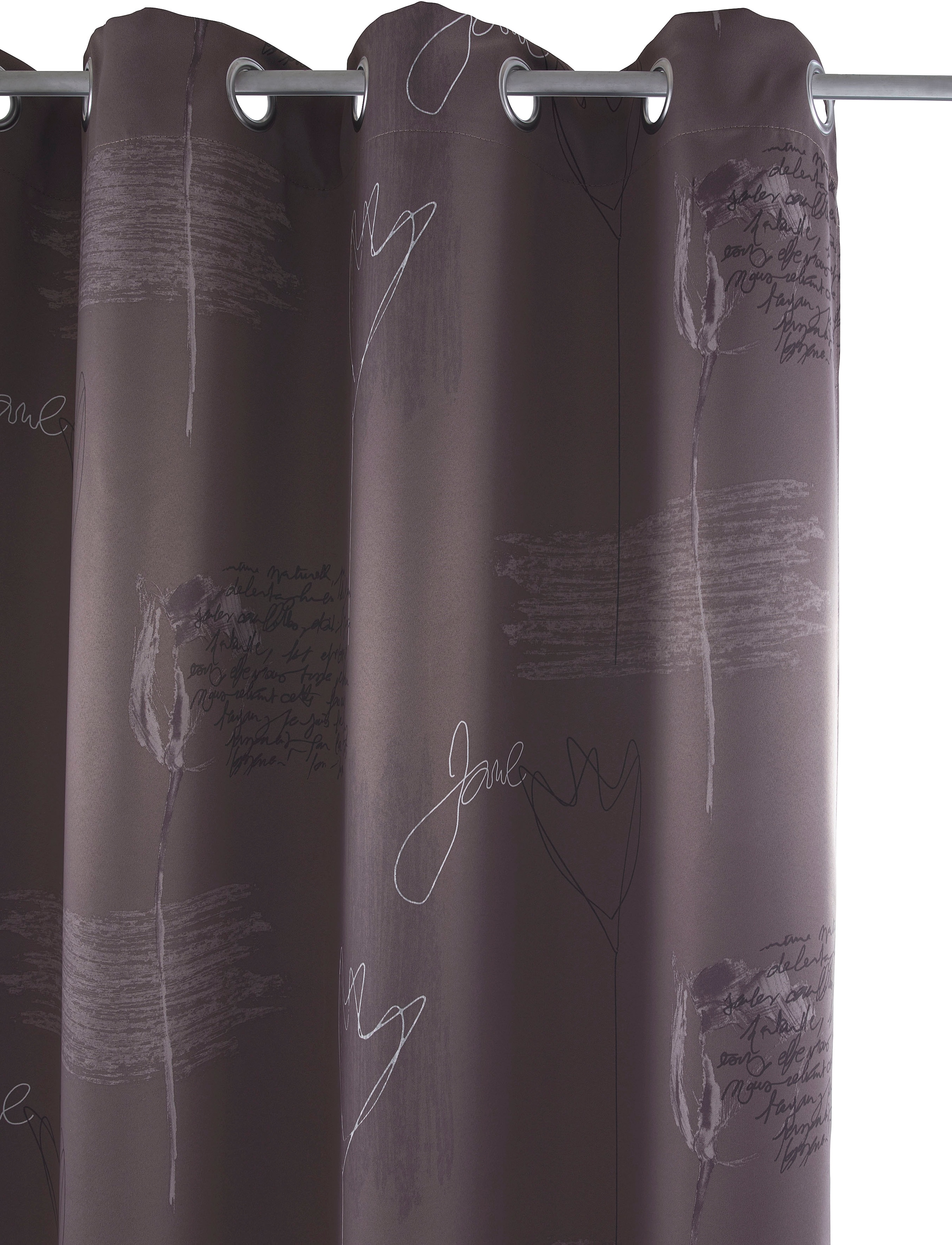 my home Vorhang »AMSTERDAM« Ösen 1 Stk. tlg. blickdicht, bedruckt, 135x235 cm,