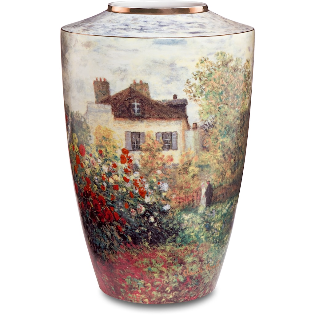 Goebel Tischvase »Vase Claude Monet - "Das Künstlerhaus"«, (1 St.), aus Porzellan, Höhe ca. 24 cm