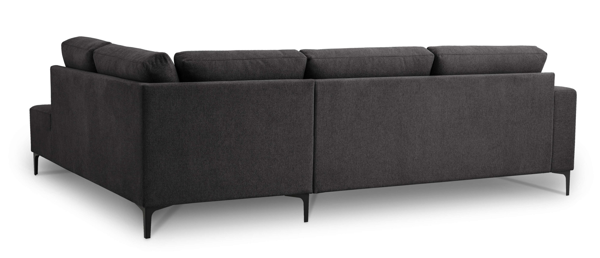 Home affaire Ecksofa »Tournon, L-Form, Breite 256 cm, Webstoff, Chenille«, Designsofa im nordischen Stil, Wellenunterfederung, Metallfüße