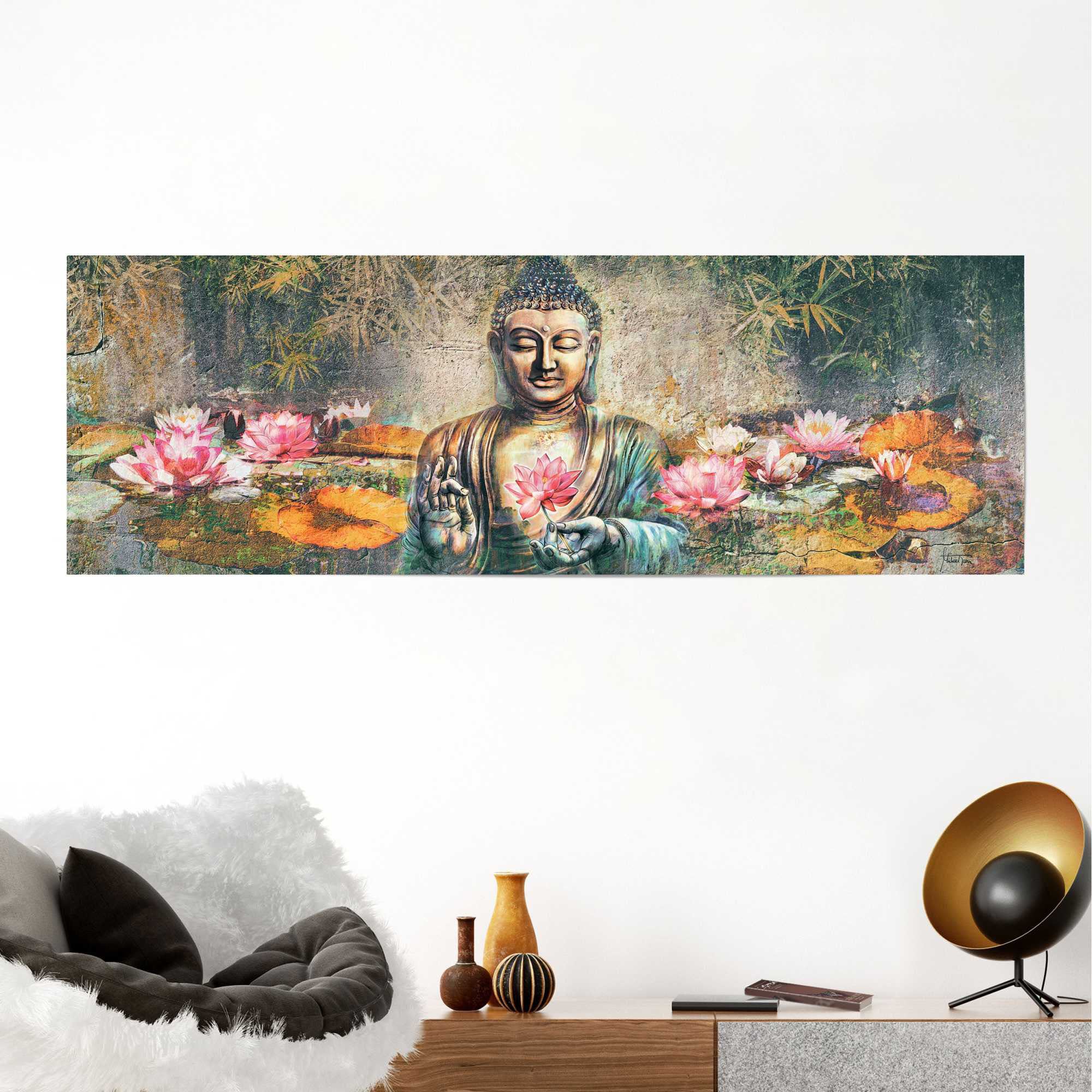Reinders! Poster »Lotus Buddha«, (1 auf bestellen St.) Raten