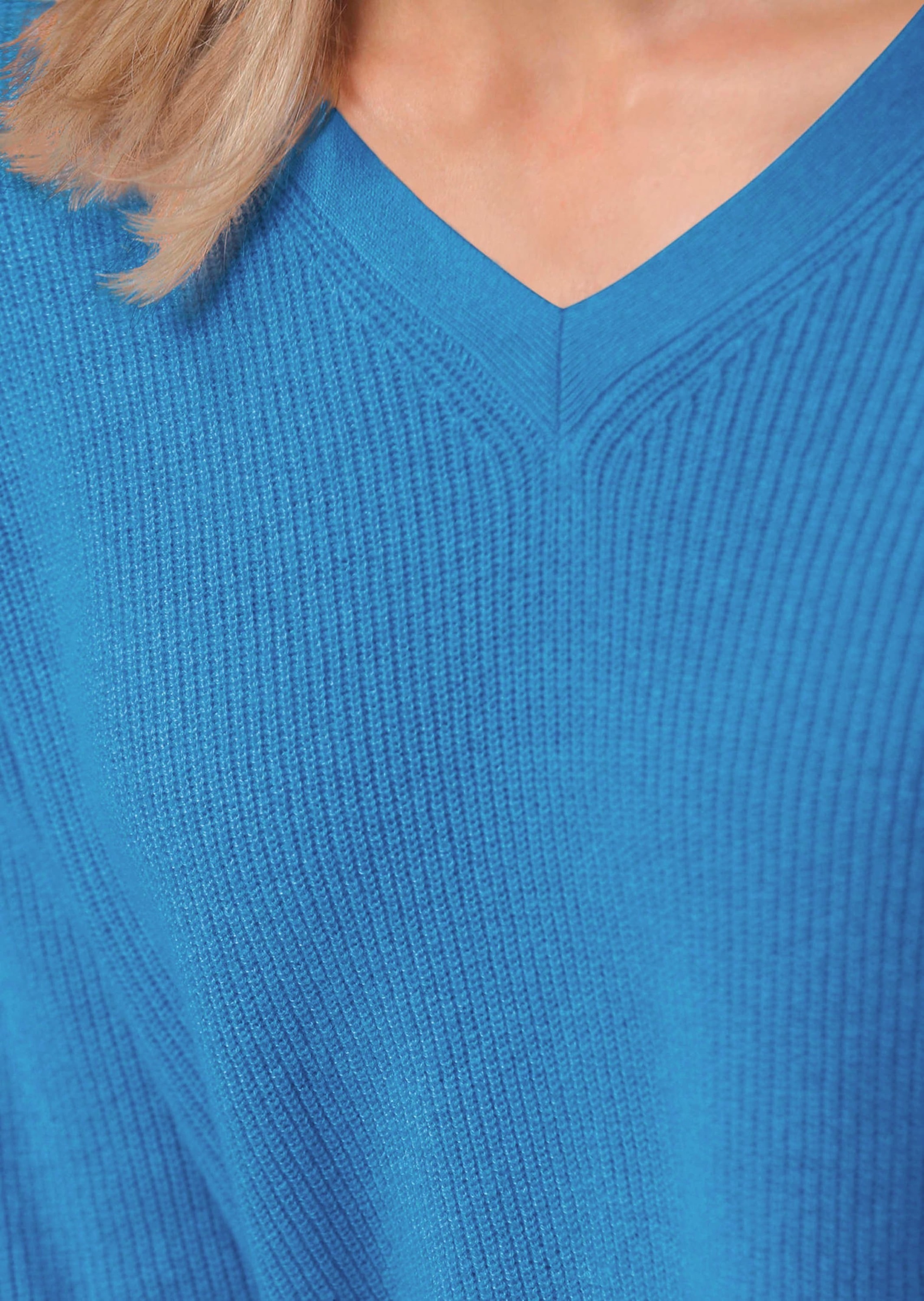 GOLDNER Strickpullover »Kurzgröße Kaschmirpullover mit V-Ausschnitt« Ohne