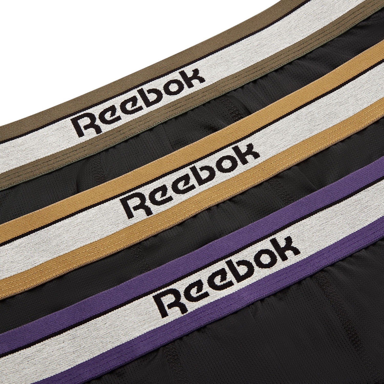 Reebok Trunk »ANGUS« 3er Pack,  basic, bequem, weich, feuchtigkeitsregulierend, mit Logo, breiter Bund