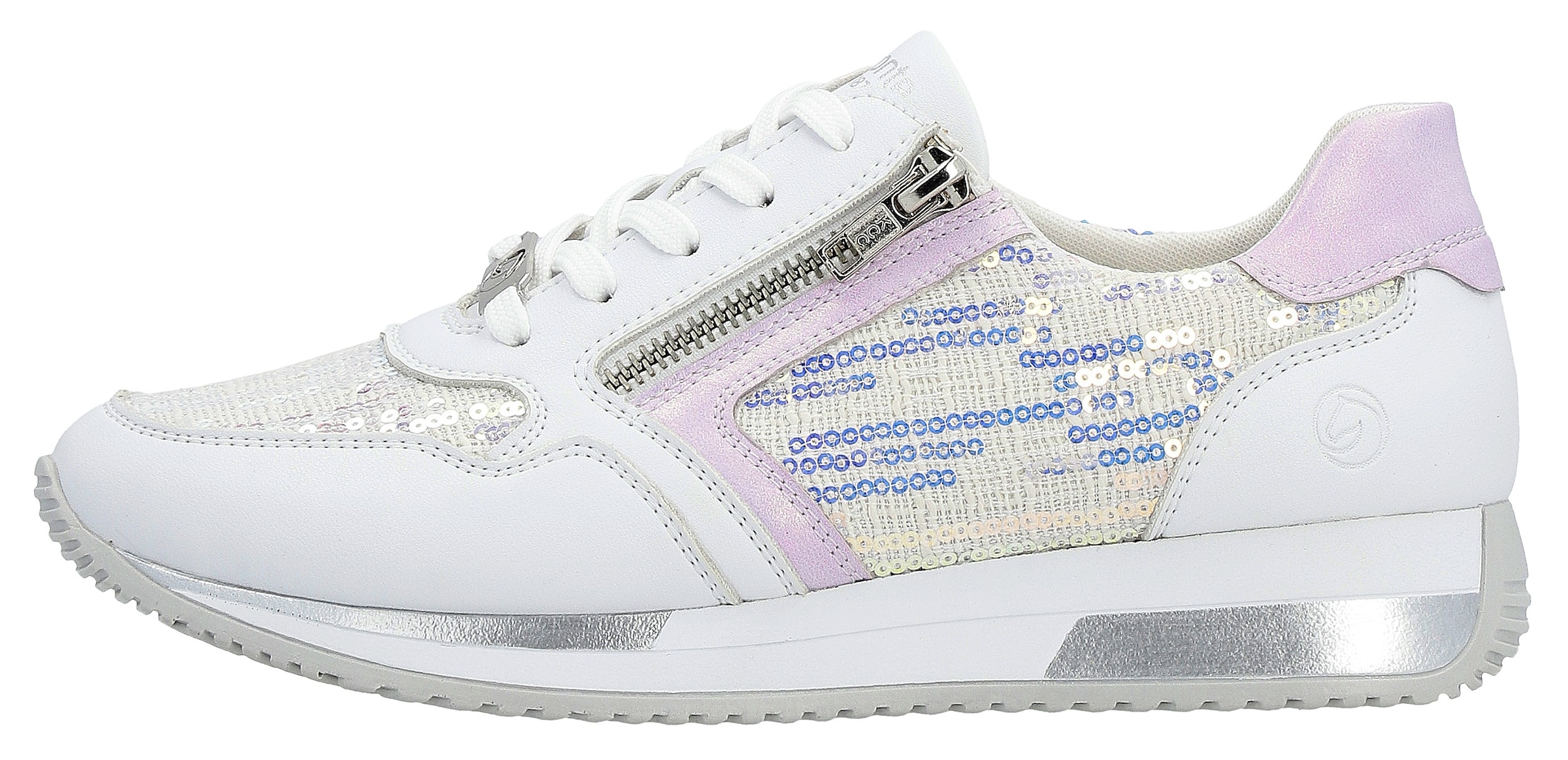 Remonte Keilsneaker, mit modischem Kontrastbesatz, Freizeitschuh, Halbschuh, Schnürschuh