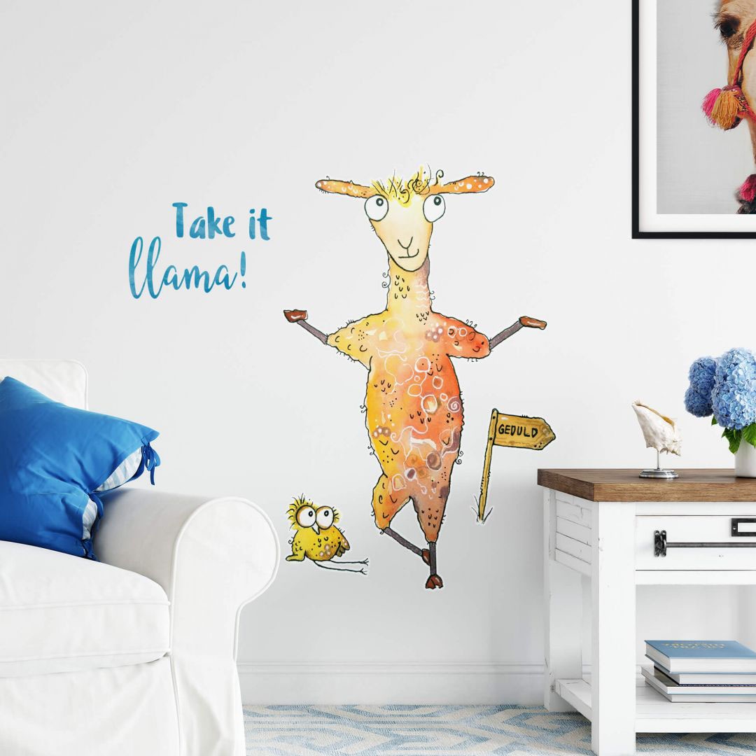 Wall-Art Wandtattoo »Lebensfreude - Take it St.) llama«, kaufen Rechnung (1 auf