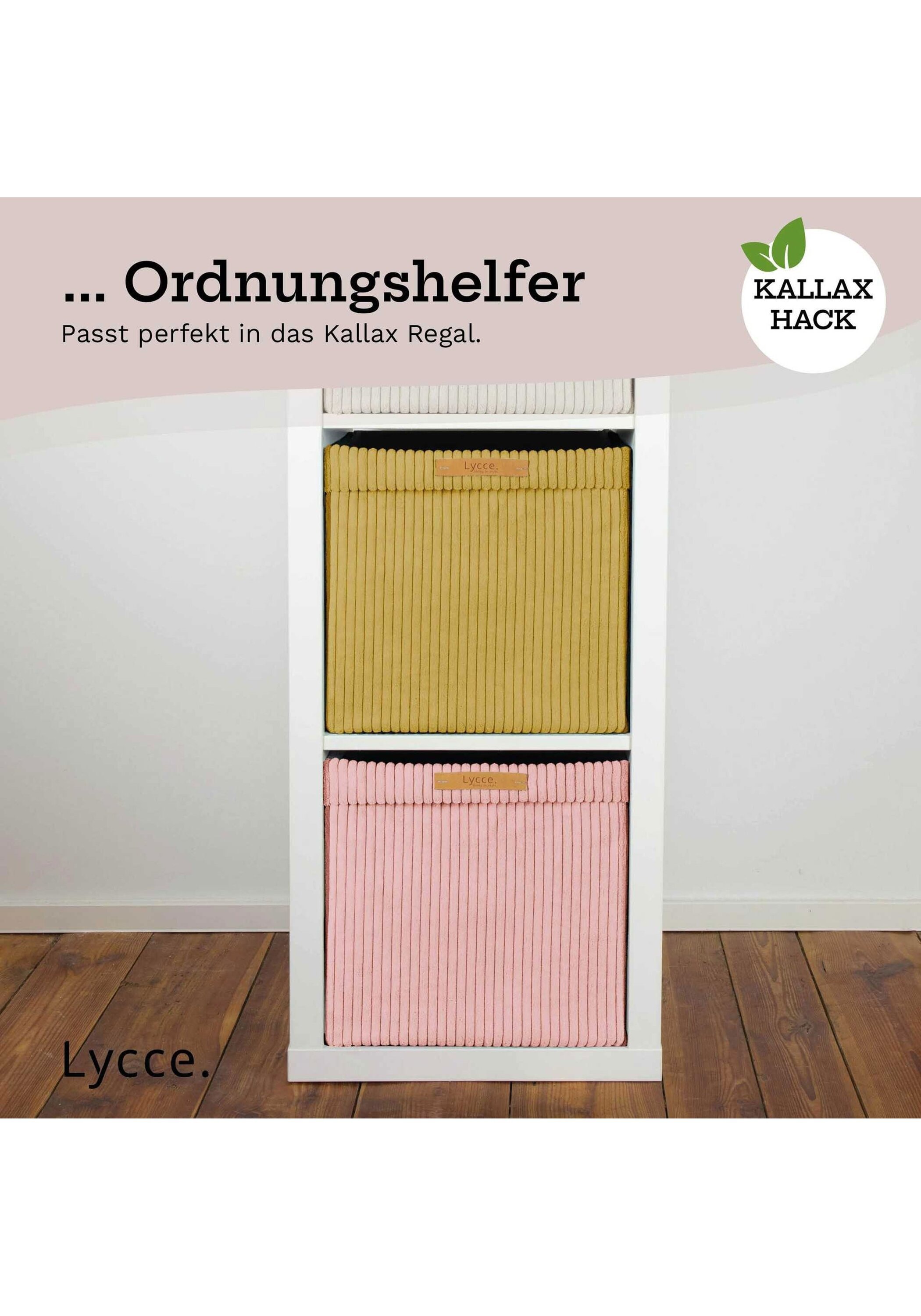 Lycce Aufbewahrungsbox »Aufbewahrungskorb Faltbare Aufbewahrungsbox Cord 4P 4er Pack«