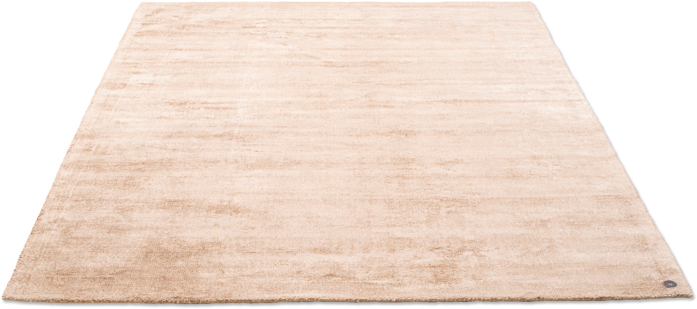 TOM TAILOR HOME Teppich »Shine uni«, rechteckig, 8 mm Höhe, Handweb Teppich, 100% Viskose, handgewebt, mit elegantem Schimmer