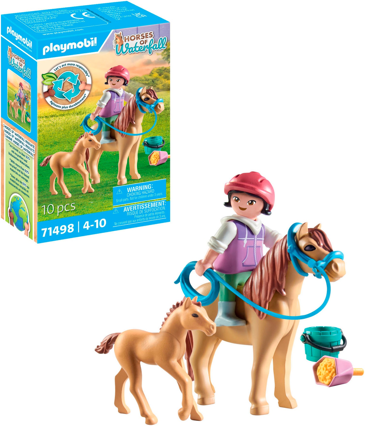 Playmobil® Konstruktions-Spielset »Kind mit Pony und Fohlen (71498), Horses of Waterfall« Made in Europe