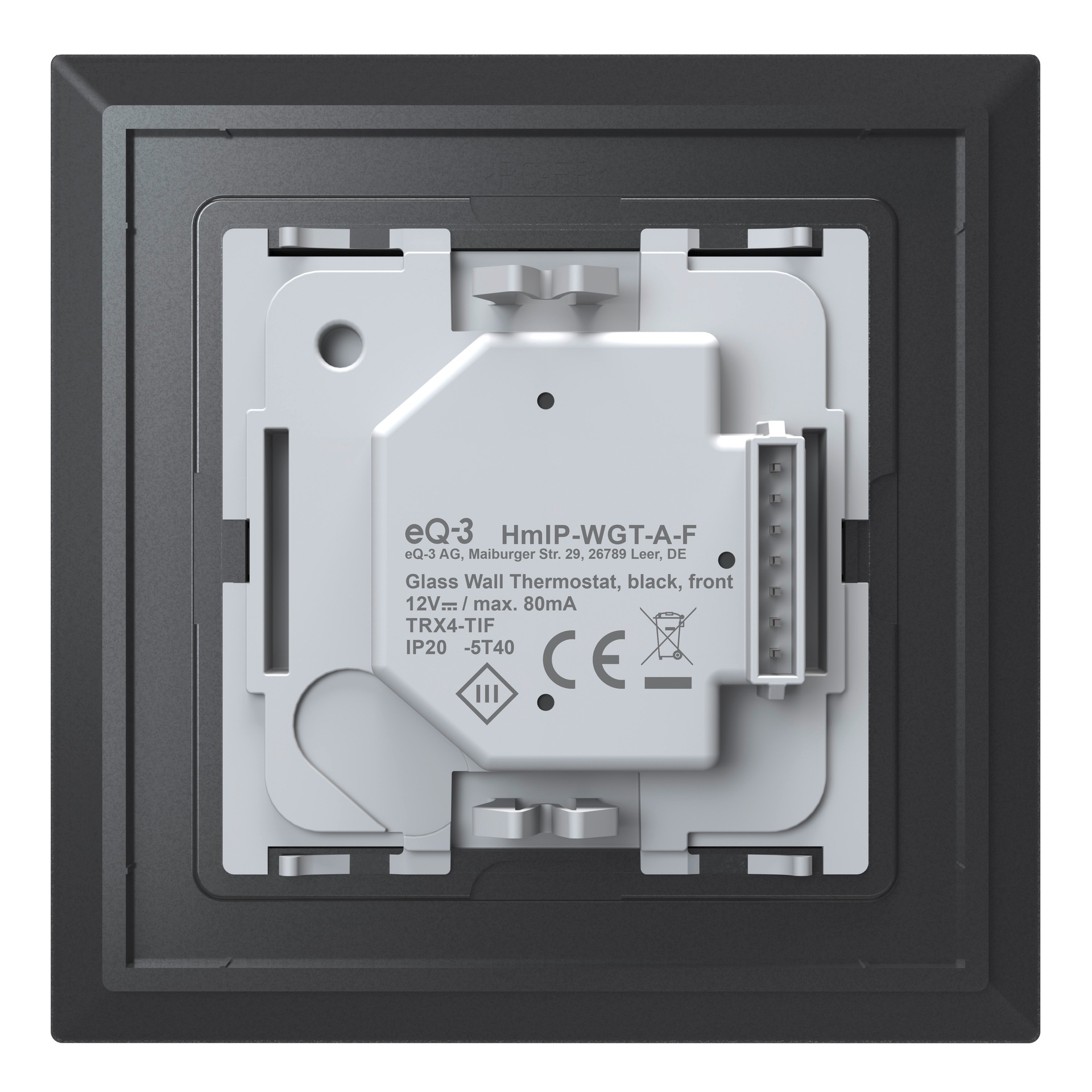 Homematic IP Smart-Home-Zubehör »Glas-Wandthermostat«