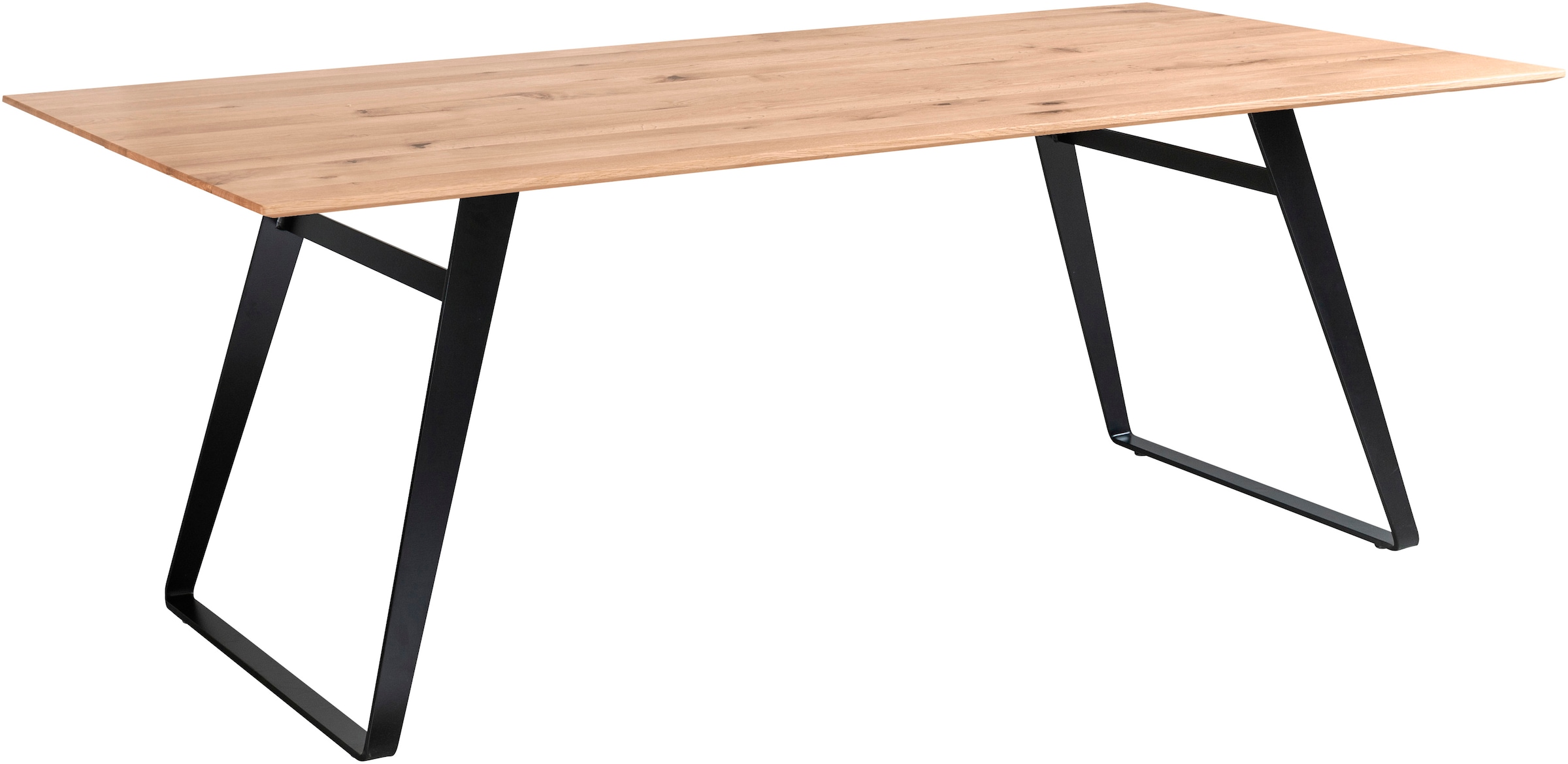 Musterring Esstisch »Tavia« Bügelgestell in 3 Farben,  Platte Charakter-Eiche geölt, fest montiert