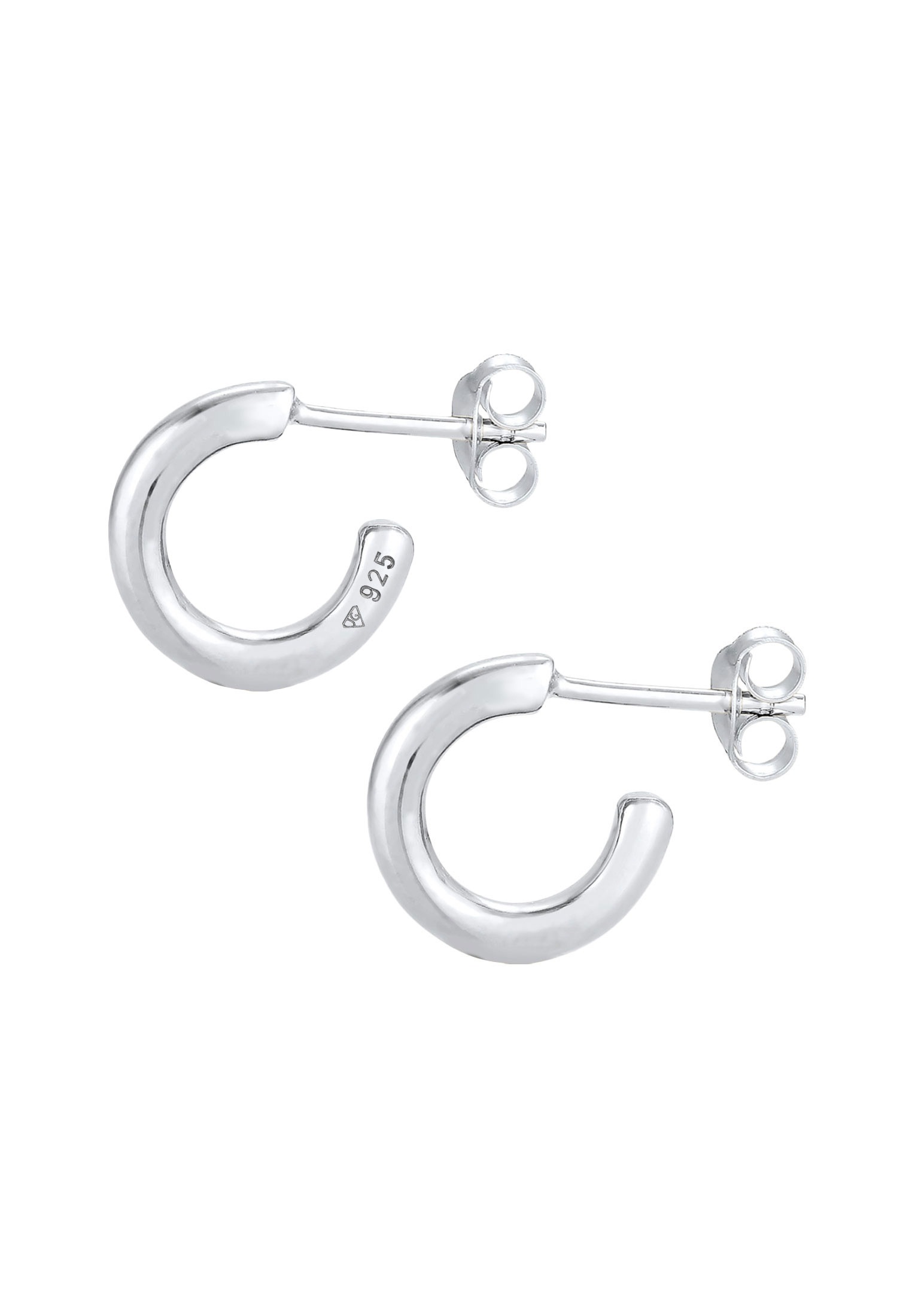 Elli Paar Ohrstecker »Ohrringe Creolen Basic Trend Rund 925 Silber«