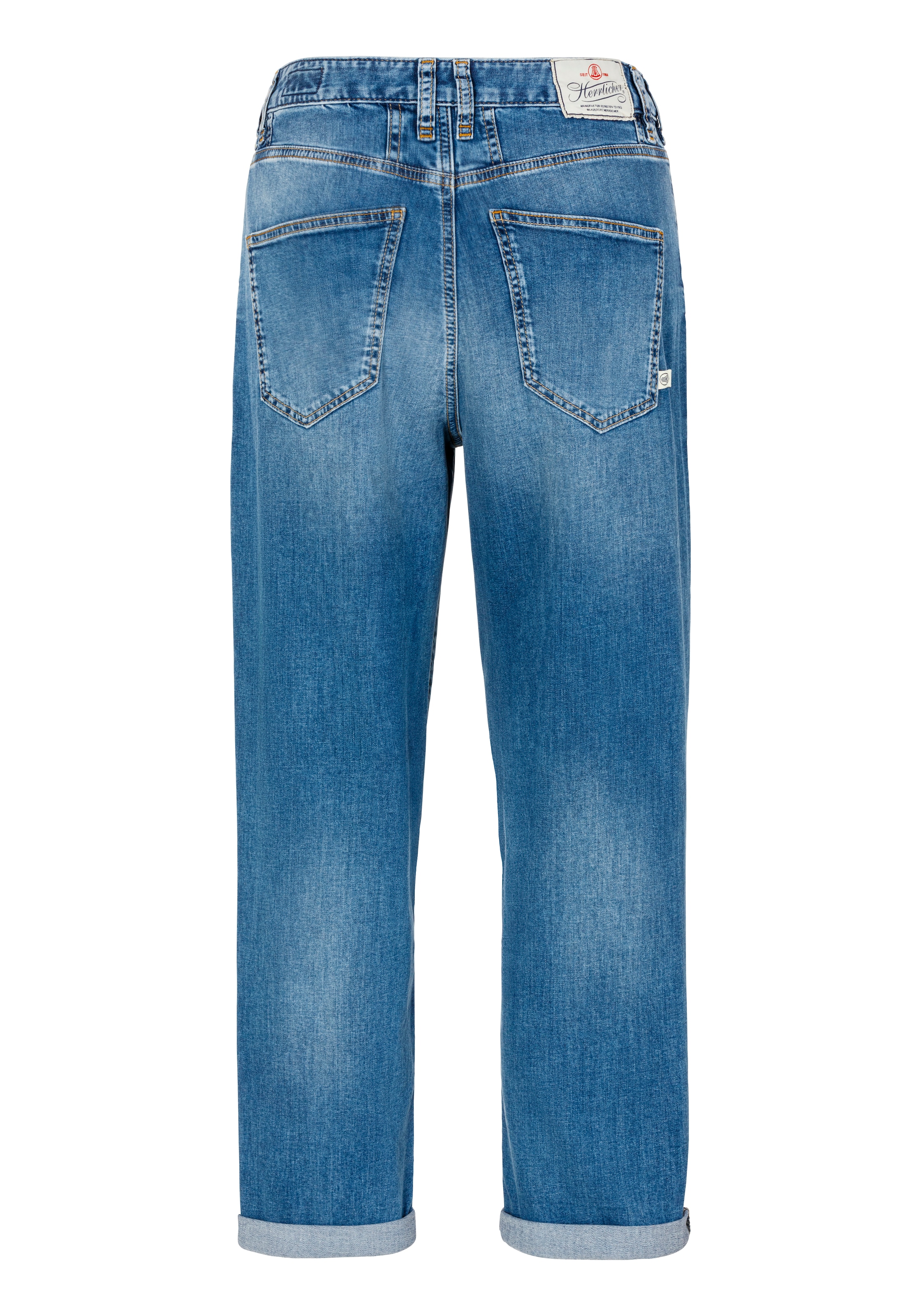 Herrlicher Straight-Jeans »Brooke Recycled Denim Light«, krempelbar