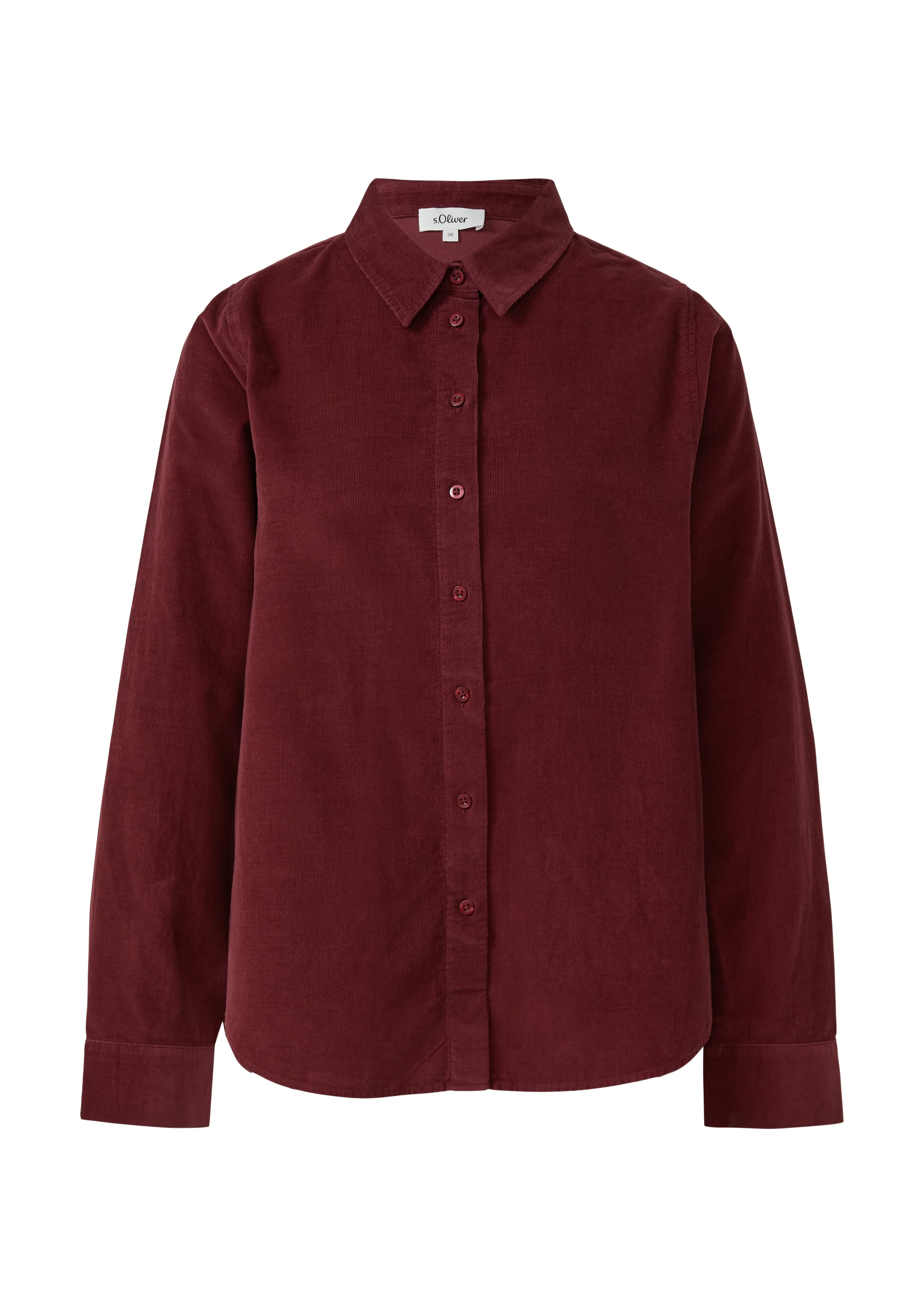 s.Oliver Hemdbluse, aus Feincord, Relaxed Fit