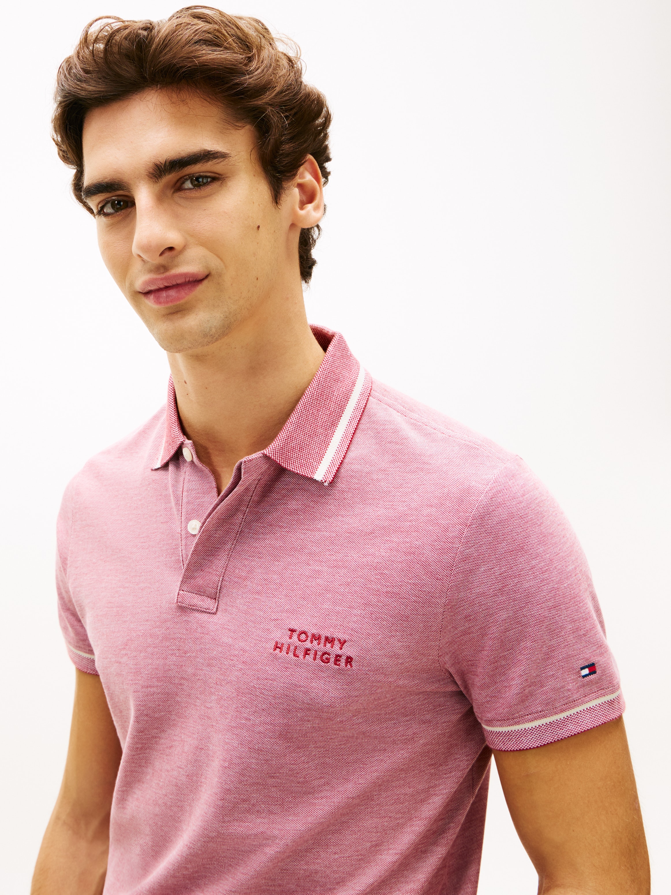 Tommy Hilfiger Poloshirt »OXFORD TWO TONE REGULAR PLACKET« Regular fit mit Polokragen
