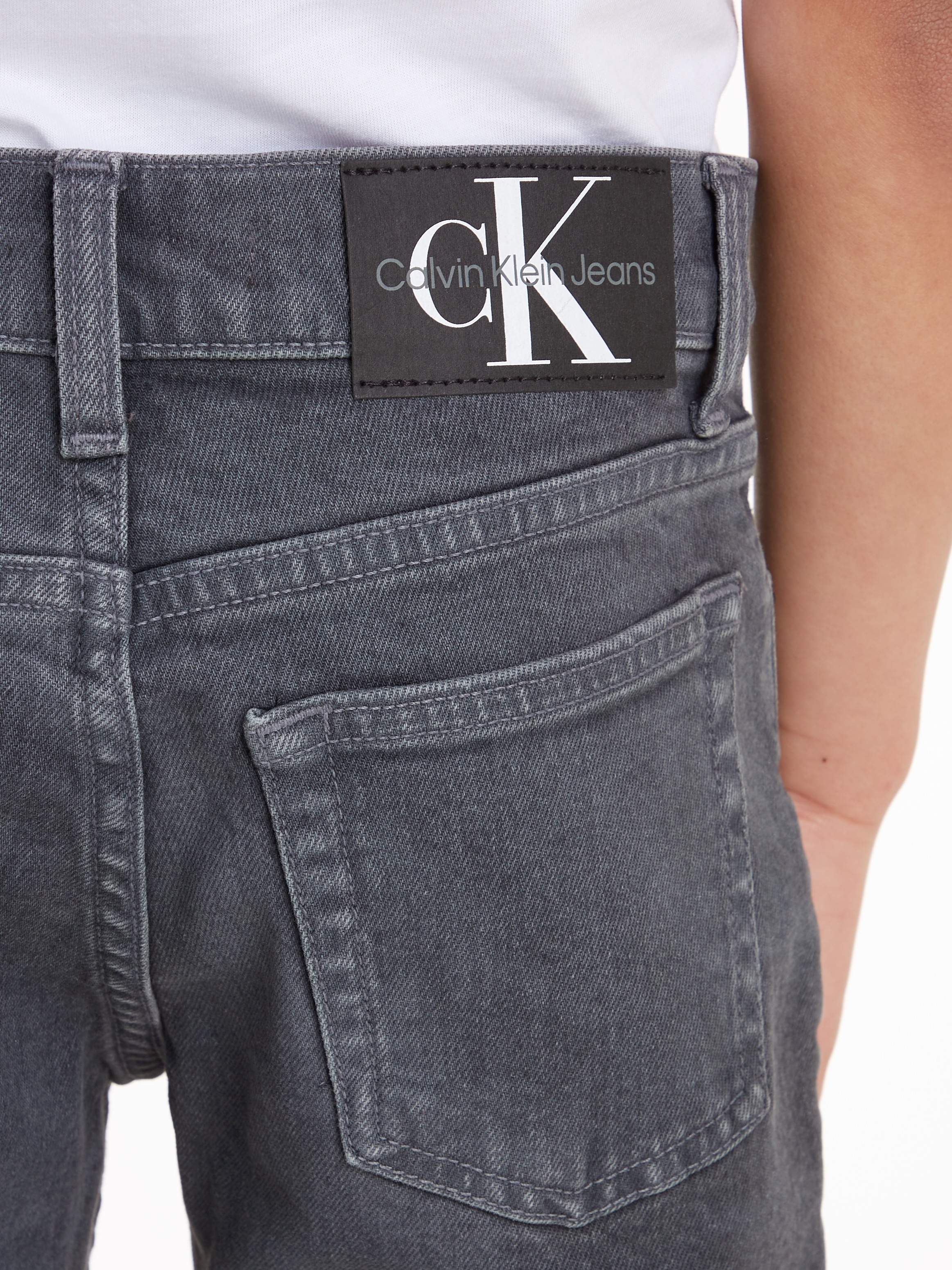 Calvin Klein Jeans Stretch-Jeans »DAD GREY DARK OVERDYED«, für Jungen bis 16 Jahre