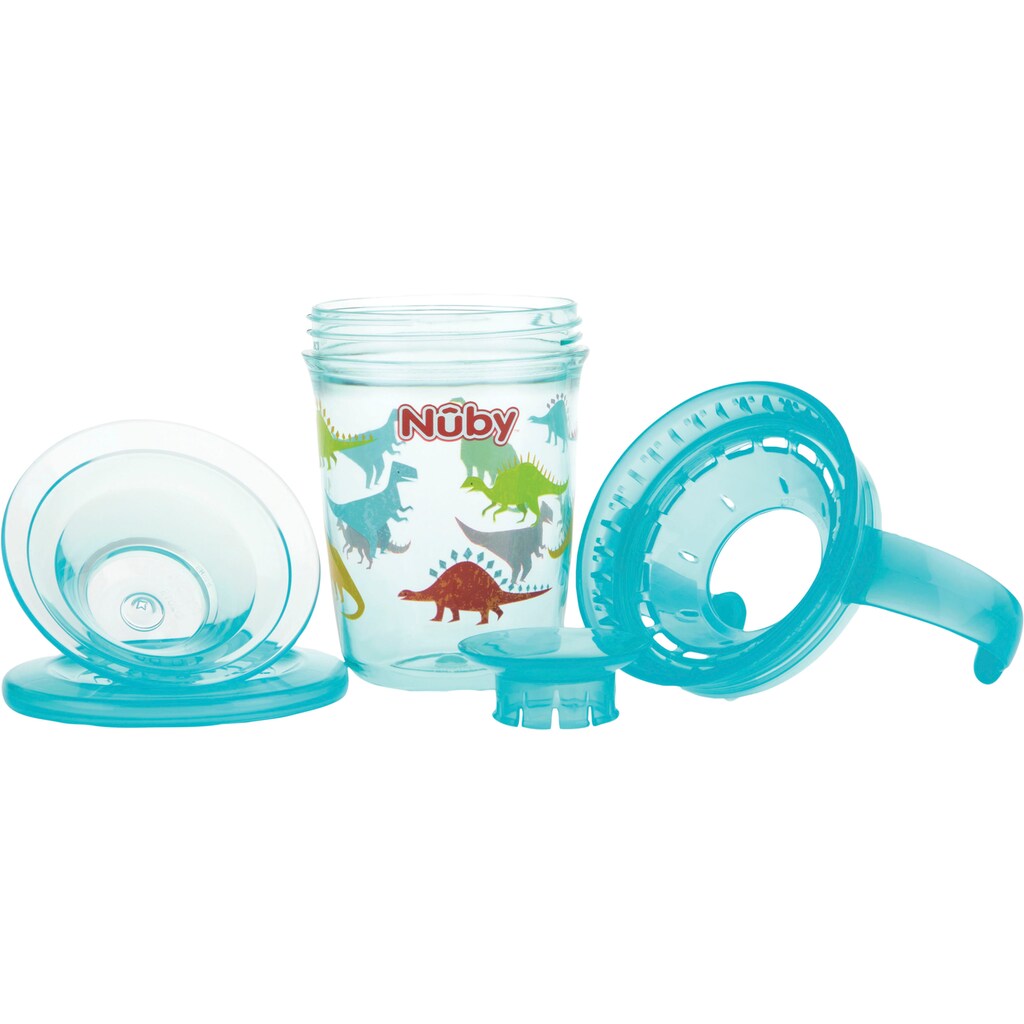 Nuby Kinderbecher »360° Trinklerntasse 240ml, türkis«